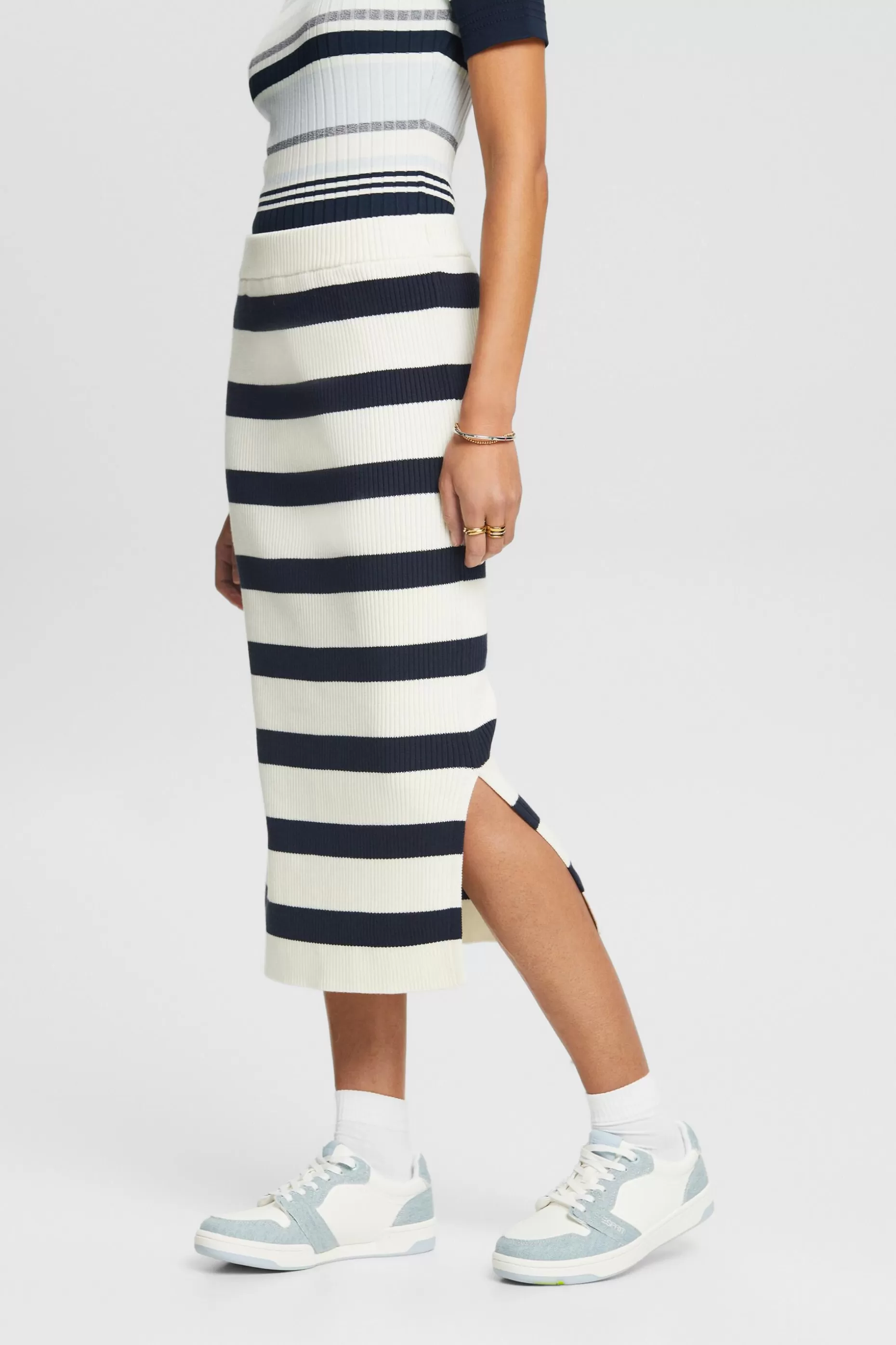 ESPRIT Striped Midi Skirt at our Online Shop *Women Skirts + Shorts