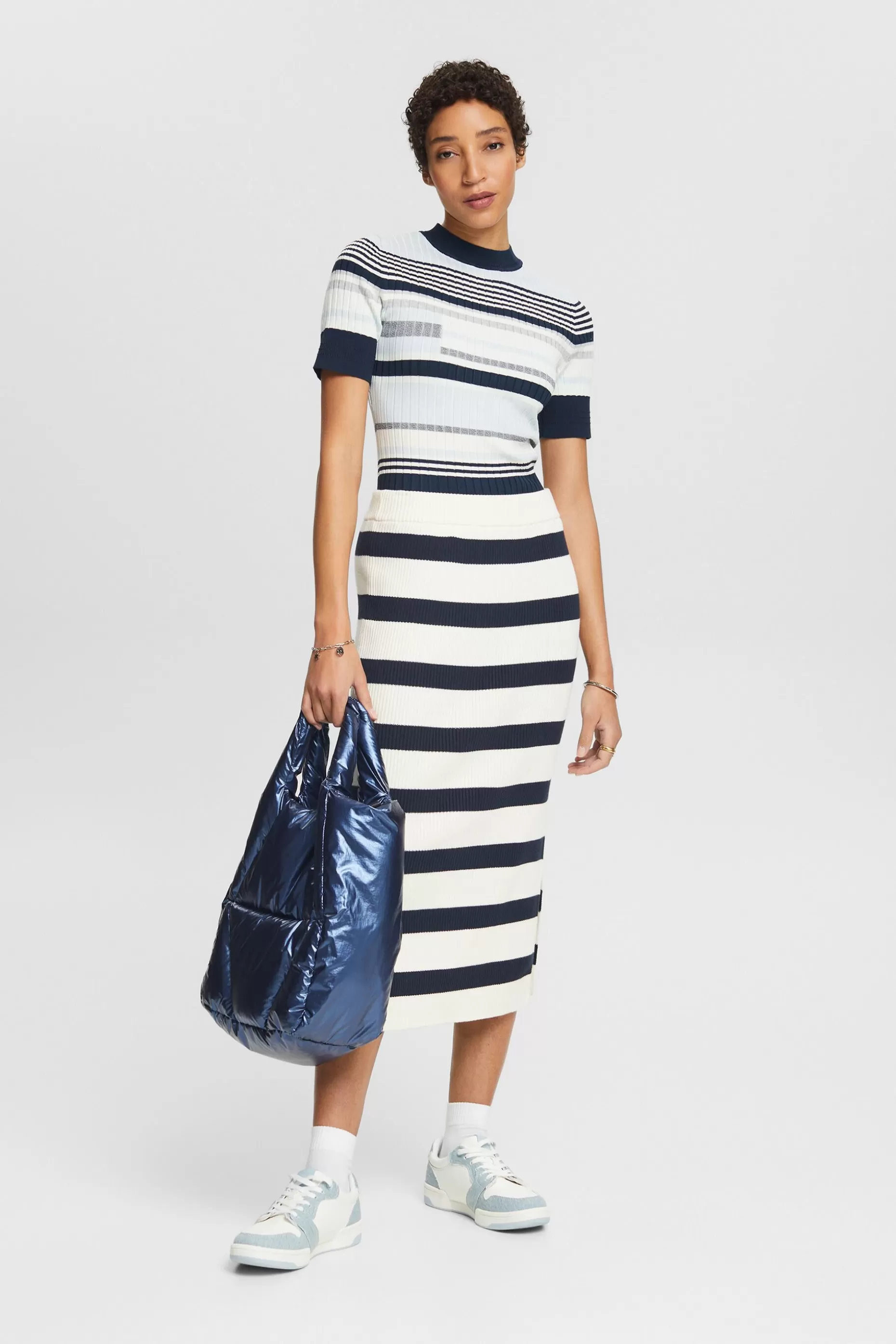 ESPRIT Striped Midi Skirt at our Online Shop *Women Skirts + Shorts