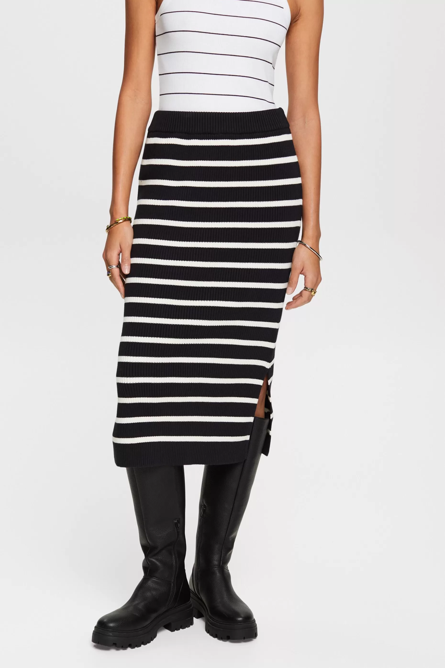 ESPRIT Striped Midi Skirt at our Online Shop *Women Skirts + Shorts