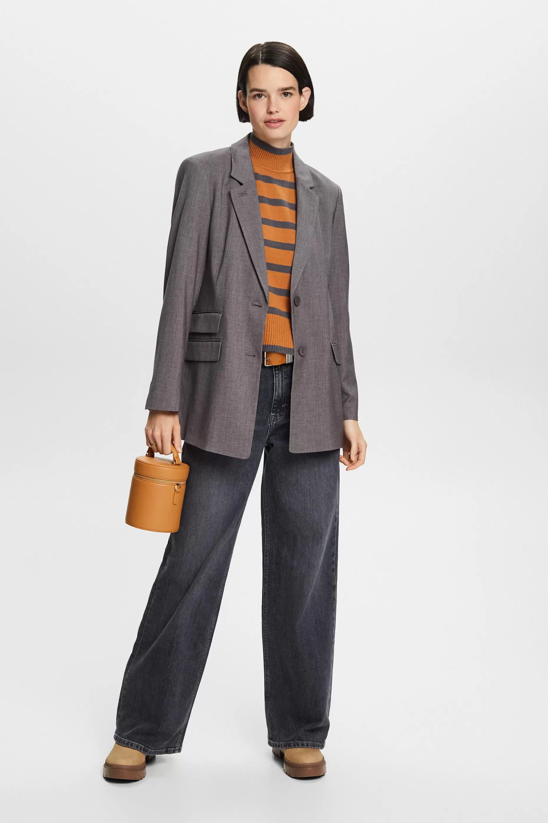 ESPRIT Striped Mockneck Sweater Vest at our Online Shop *Women Sweaters