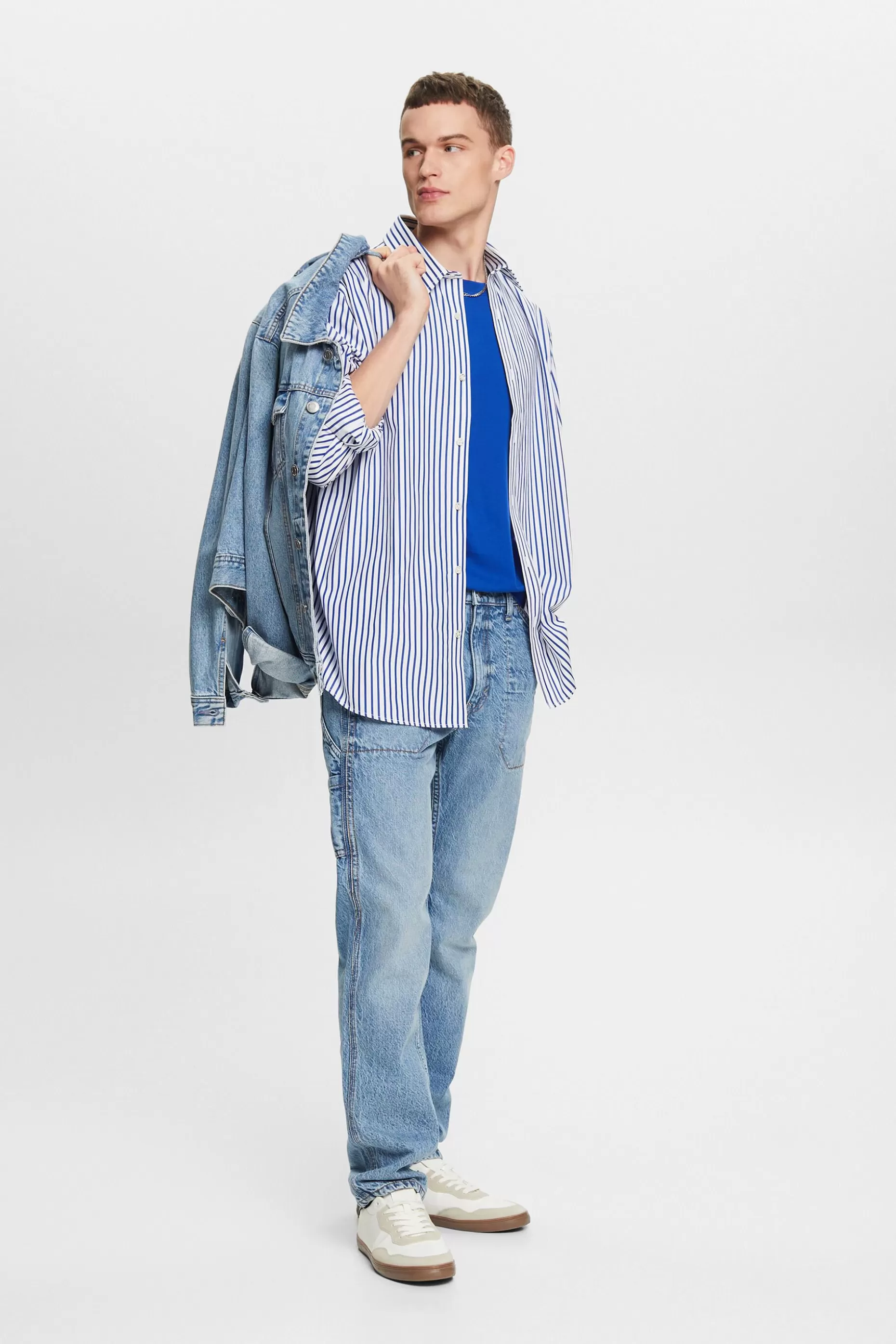 ESPRIT Striped Poplin Shirt at our Online Shop *Men Shirts
