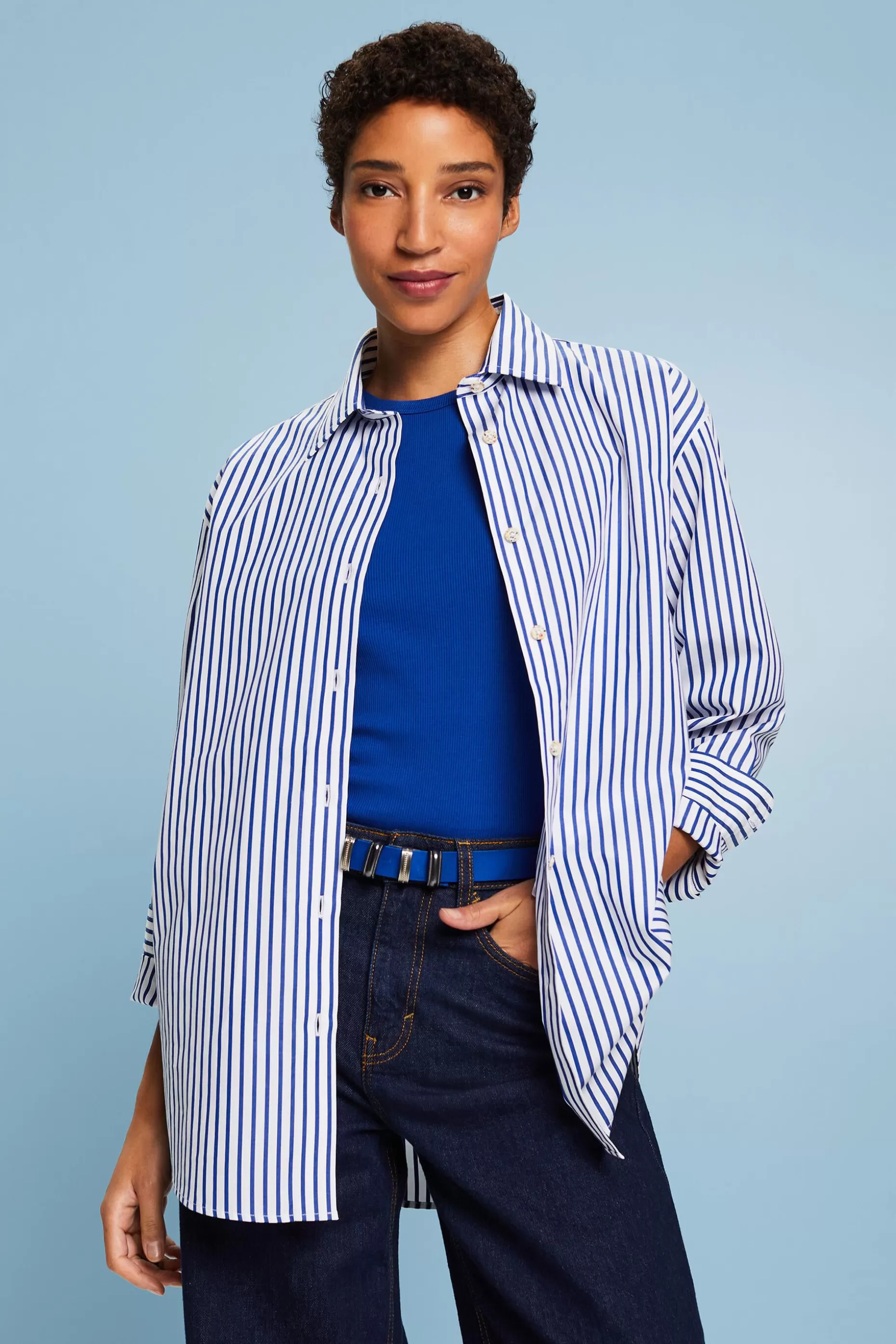 ESPRIT Striped Poplin Shirt at our Online Shop *Women Shirts + Blouses