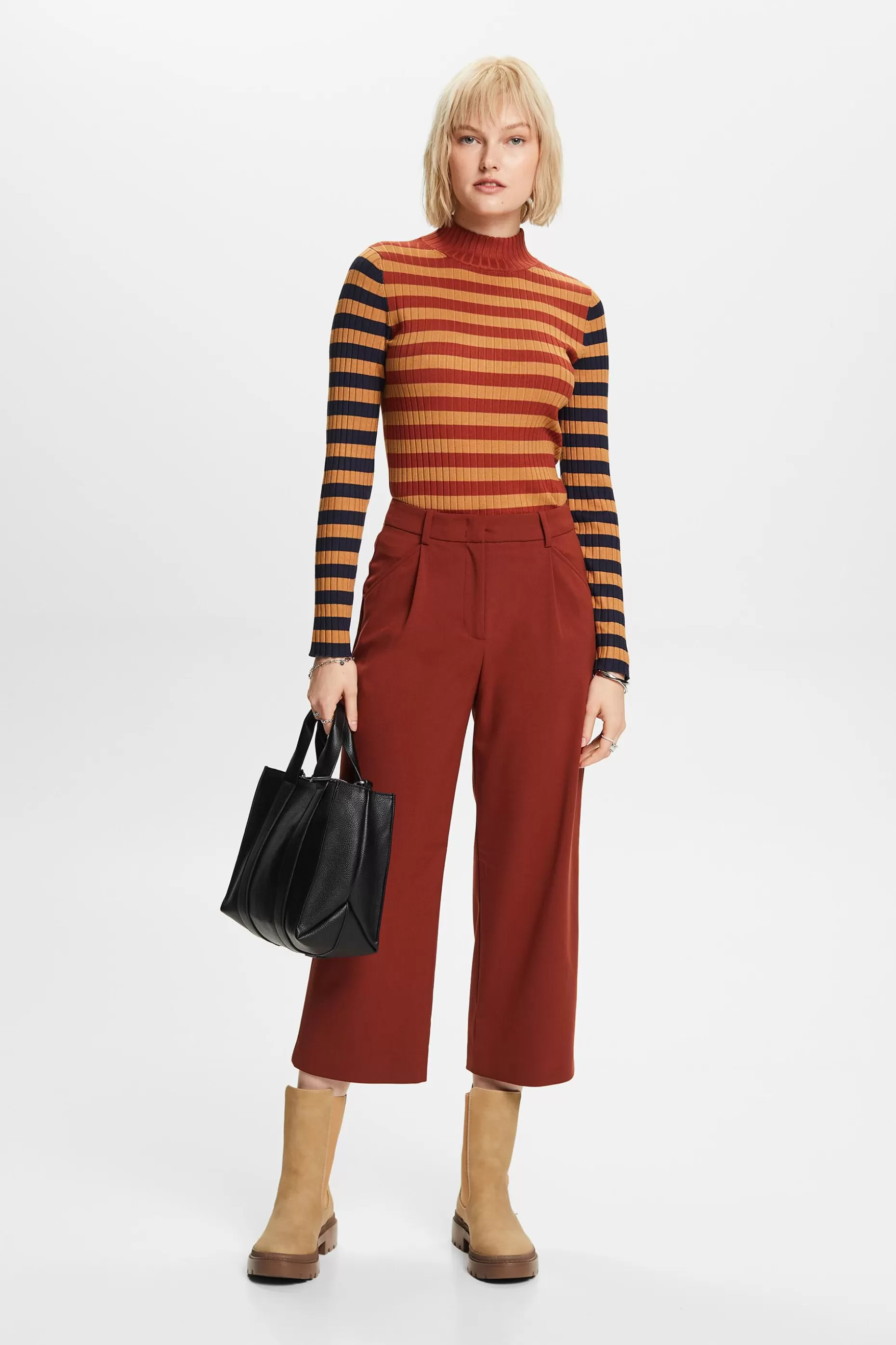 ESPRIT Striped rib-knit jumper at our Online Shop *Women Tops