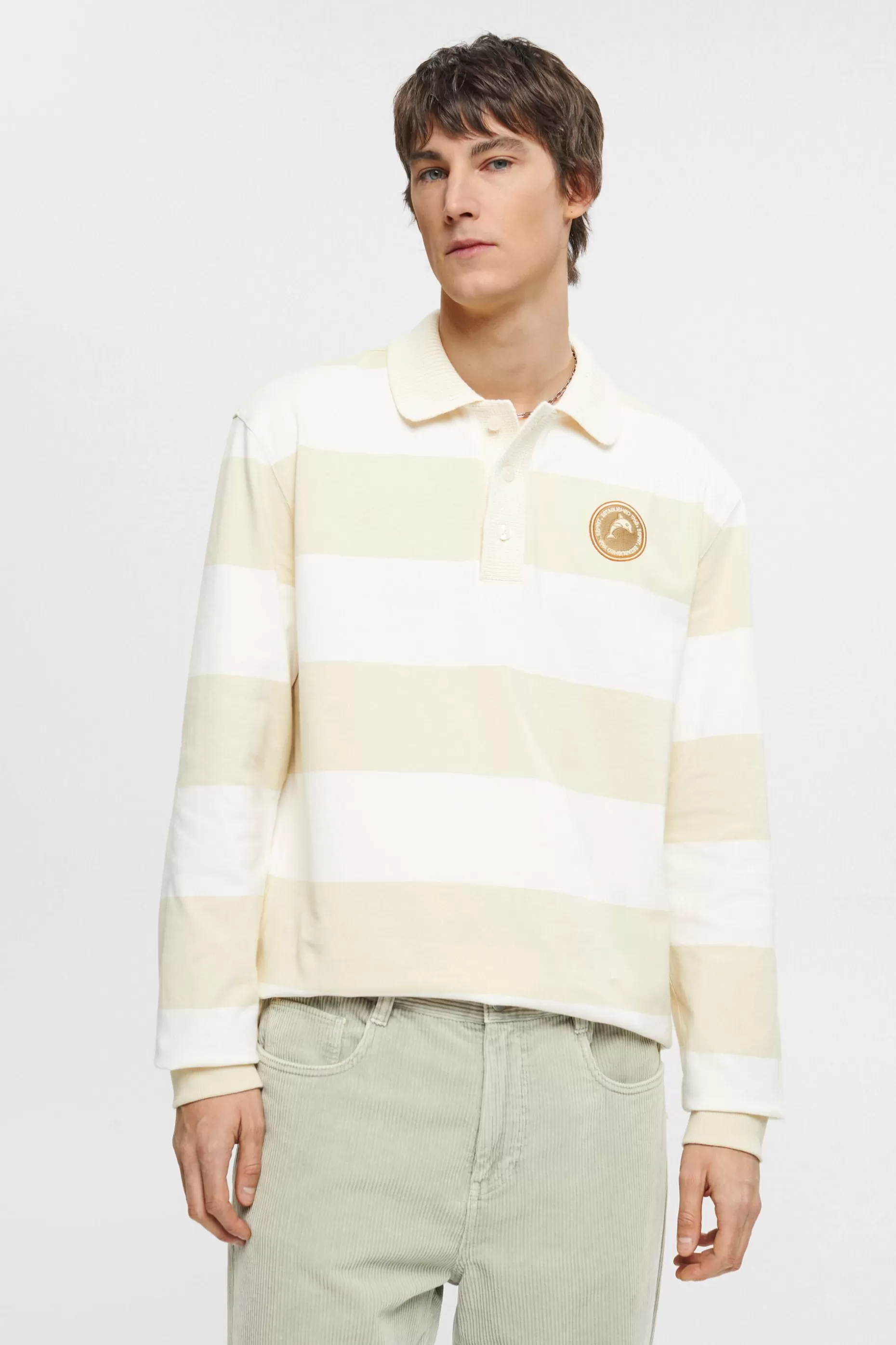 ESPRIT Striped rugby polo at our Online Shop *Men Tops