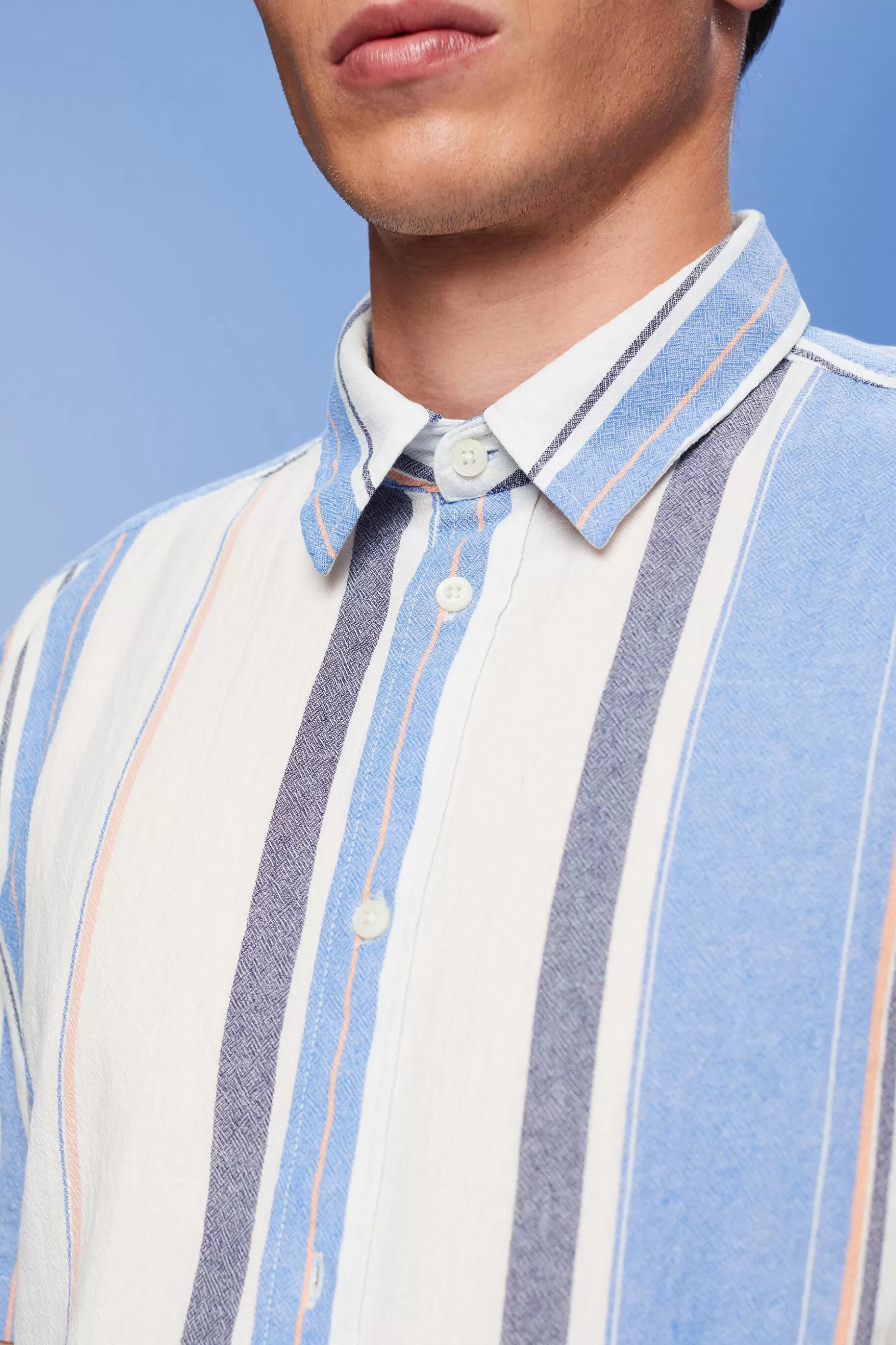 ESPRIT Striped short sleeve shirt, 100% cotton at our Online Shop *Men Shirts
