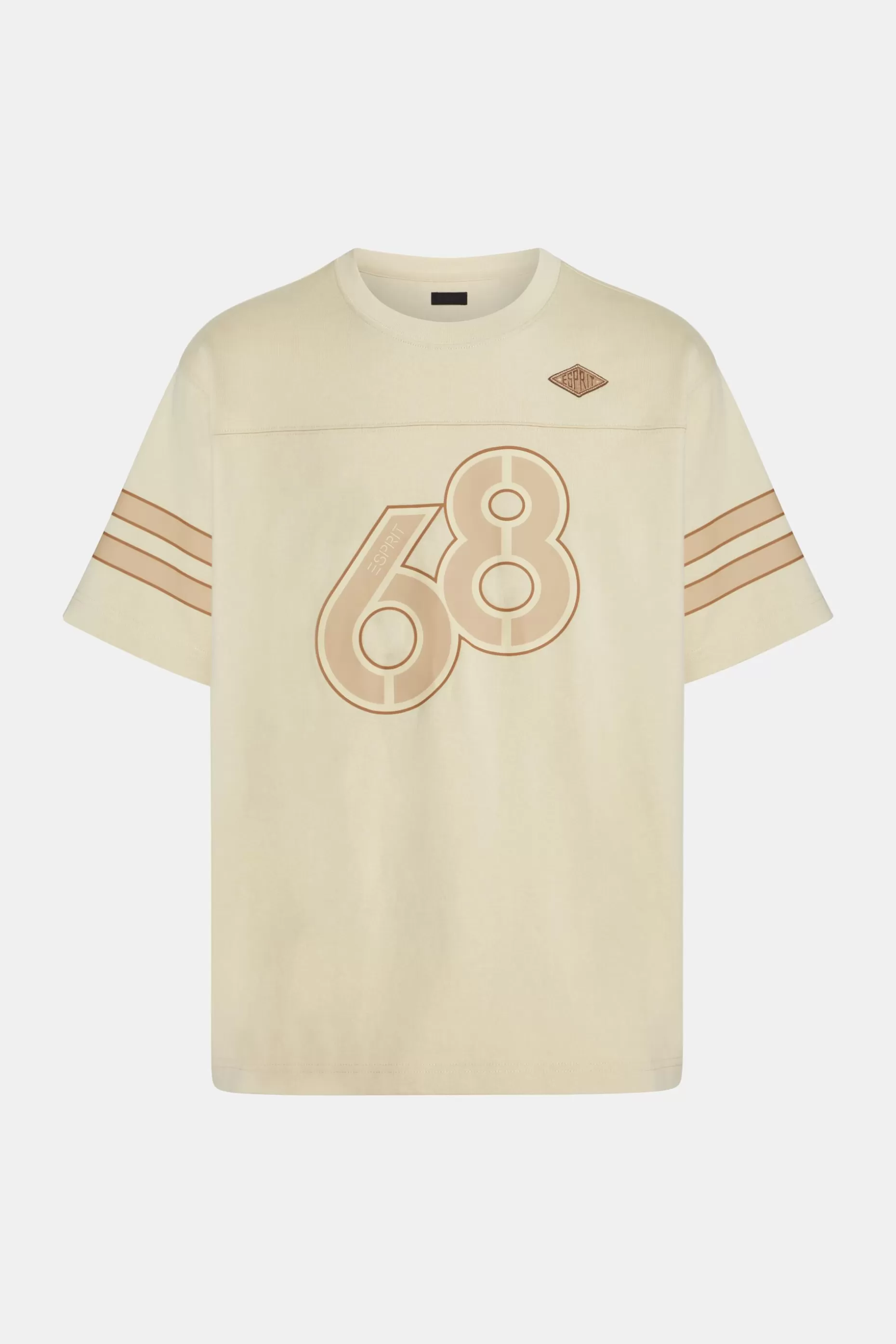 ESPRIT Striped Sleeve Graphic Print Tee at our Online Shop * Sale Under $50
