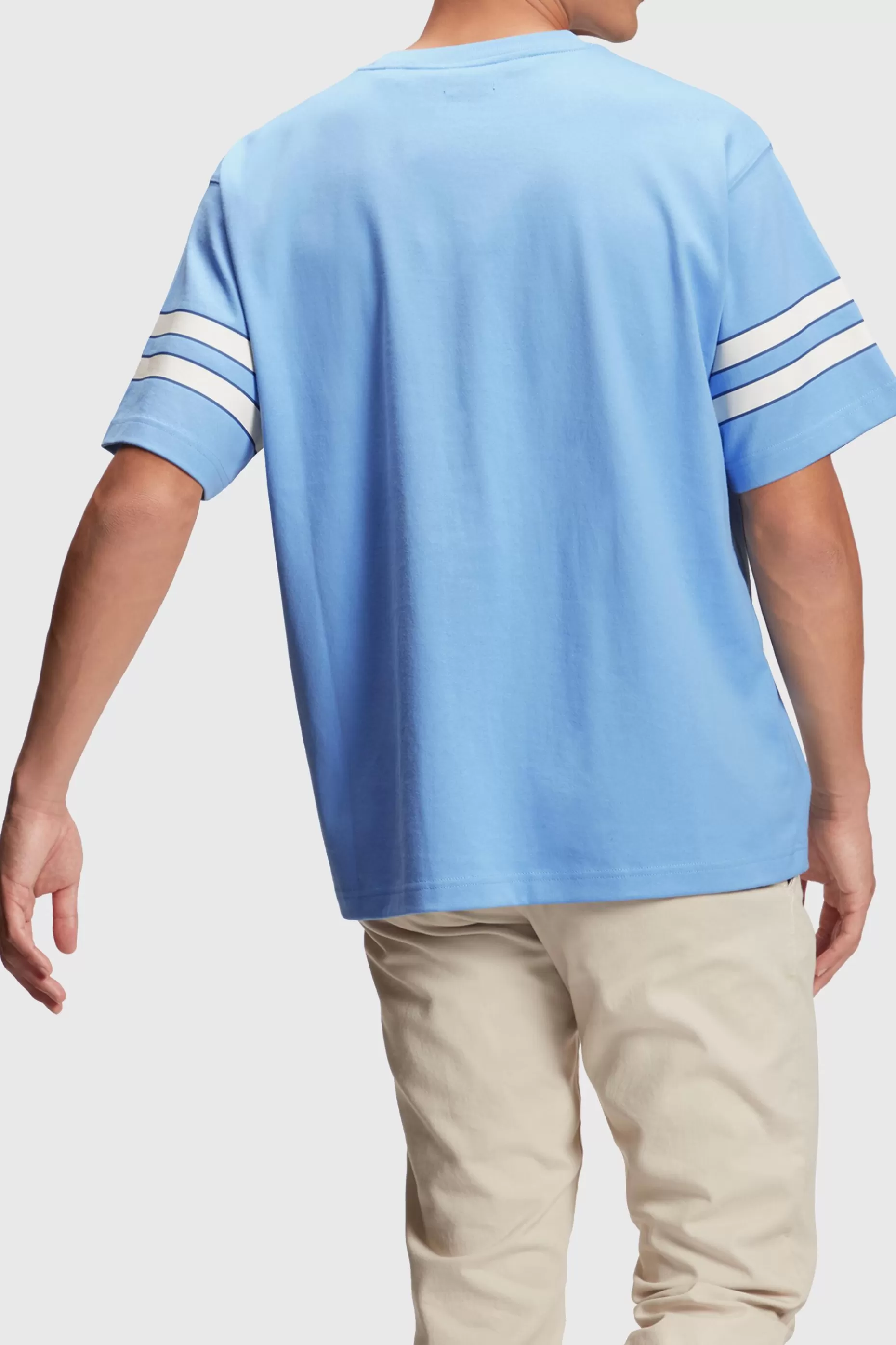 ESPRIT Striped Sleeve Graphic Print Tee at our Online Shop *Men T-Shirts + Polos