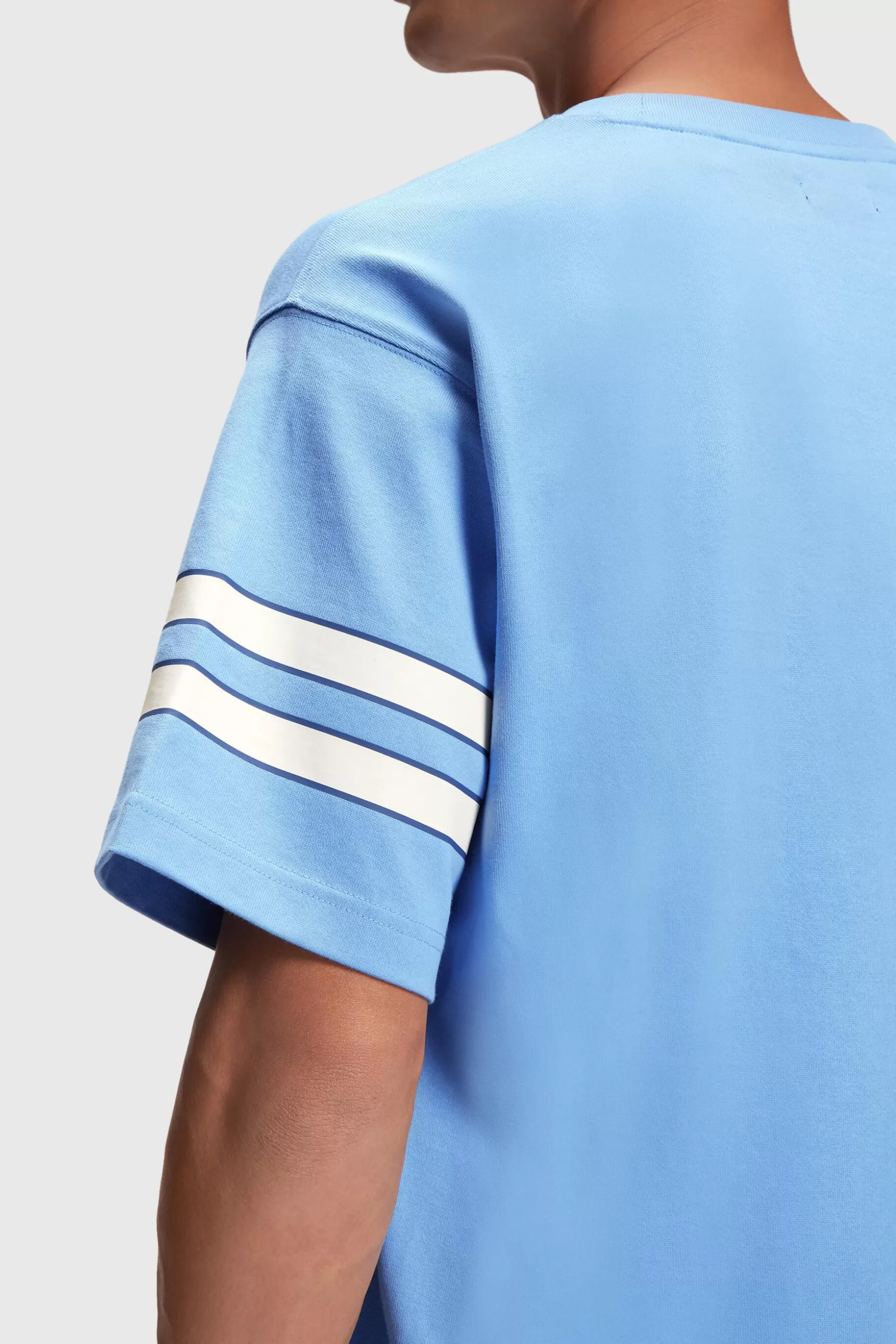 ESPRIT Striped Sleeve Graphic Print Tee at our Online Shop *Men T-Shirts + Polos