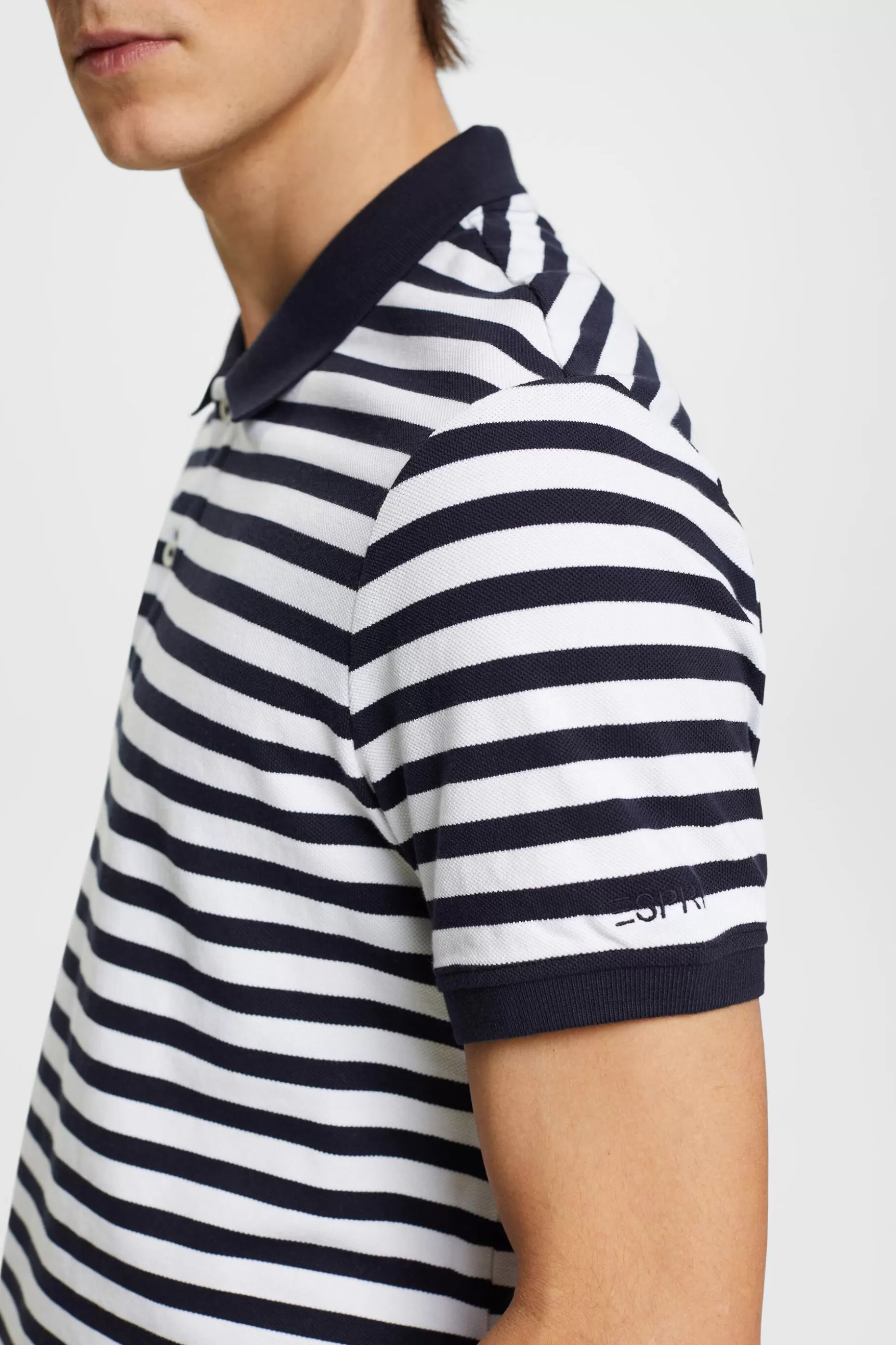 ESPRIT Striped slim fit polo shirt at our Online Shop *Men Tops