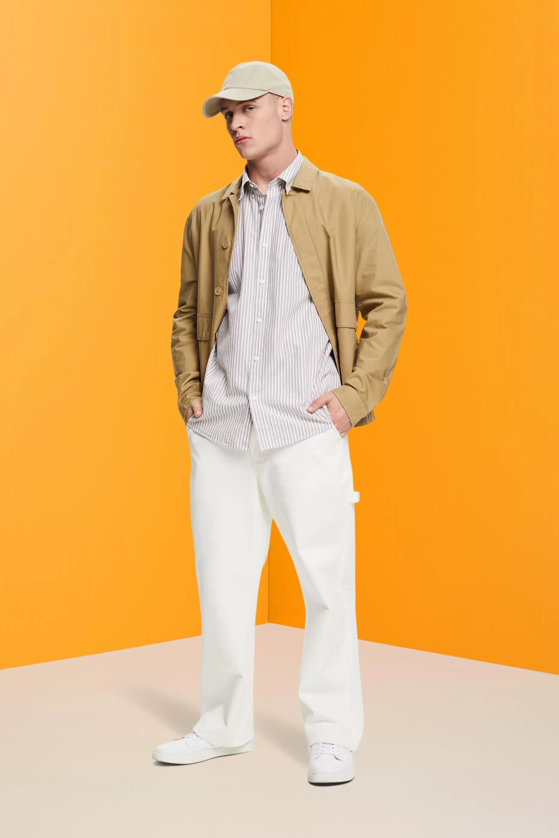 ESPRIT Striped sustainable cotton shirt at our Online Shop * Sale Under $50