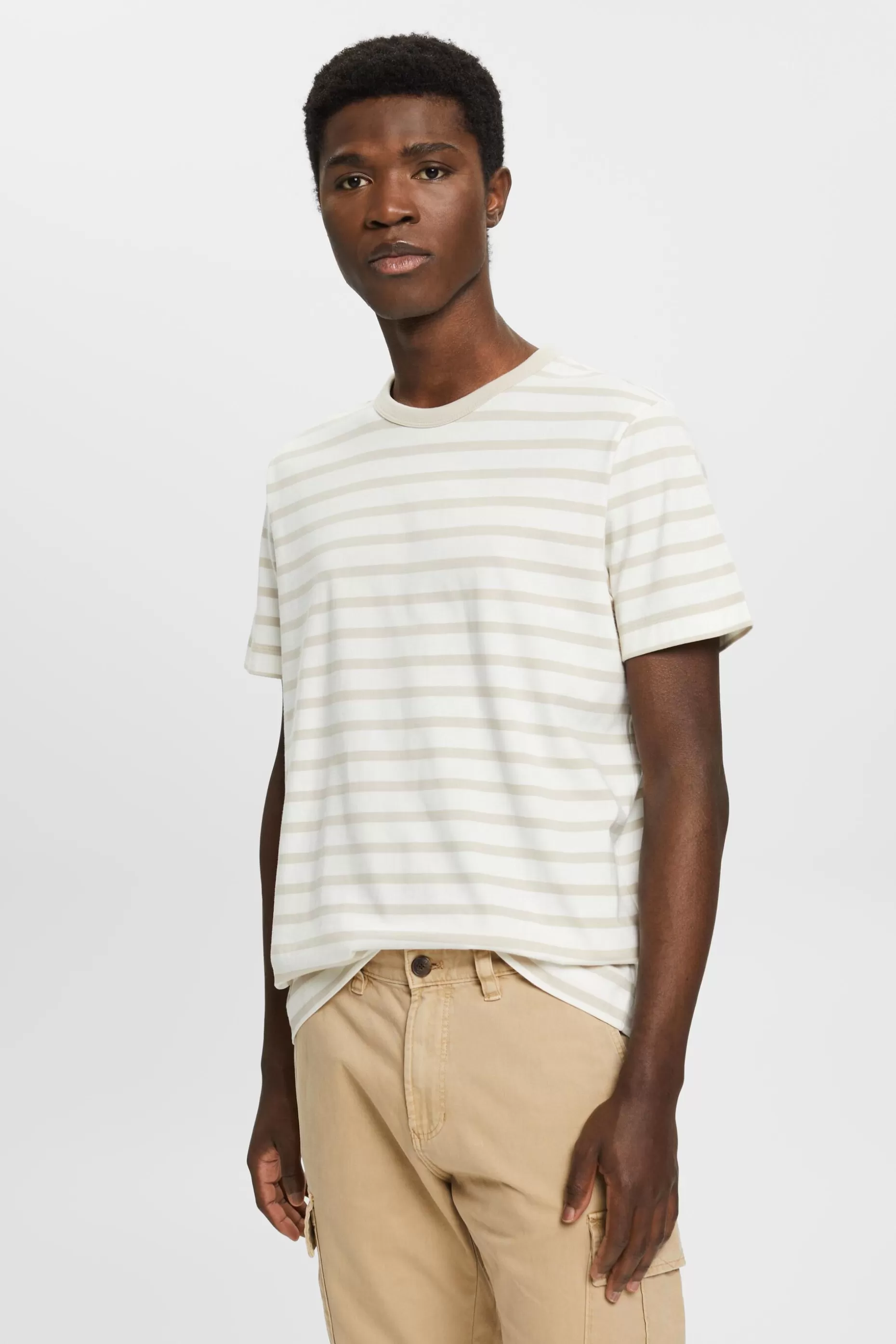 ESPRIT Striped sustainable cotton t-shirt at our Online Shop *Men Tops