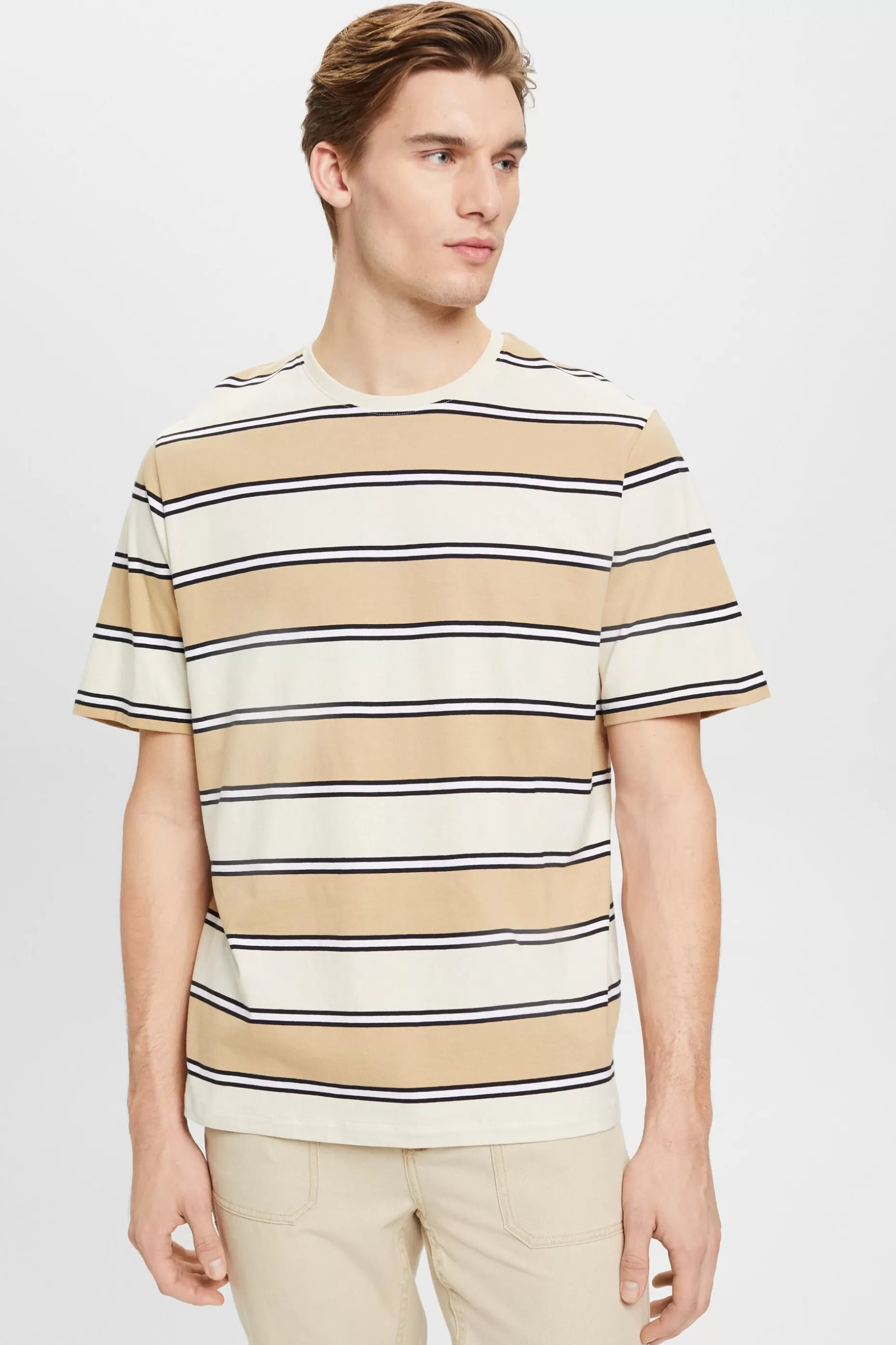 ESPRIT Striped sustainable cotton T-shirt at our Online Shop *Men Tops