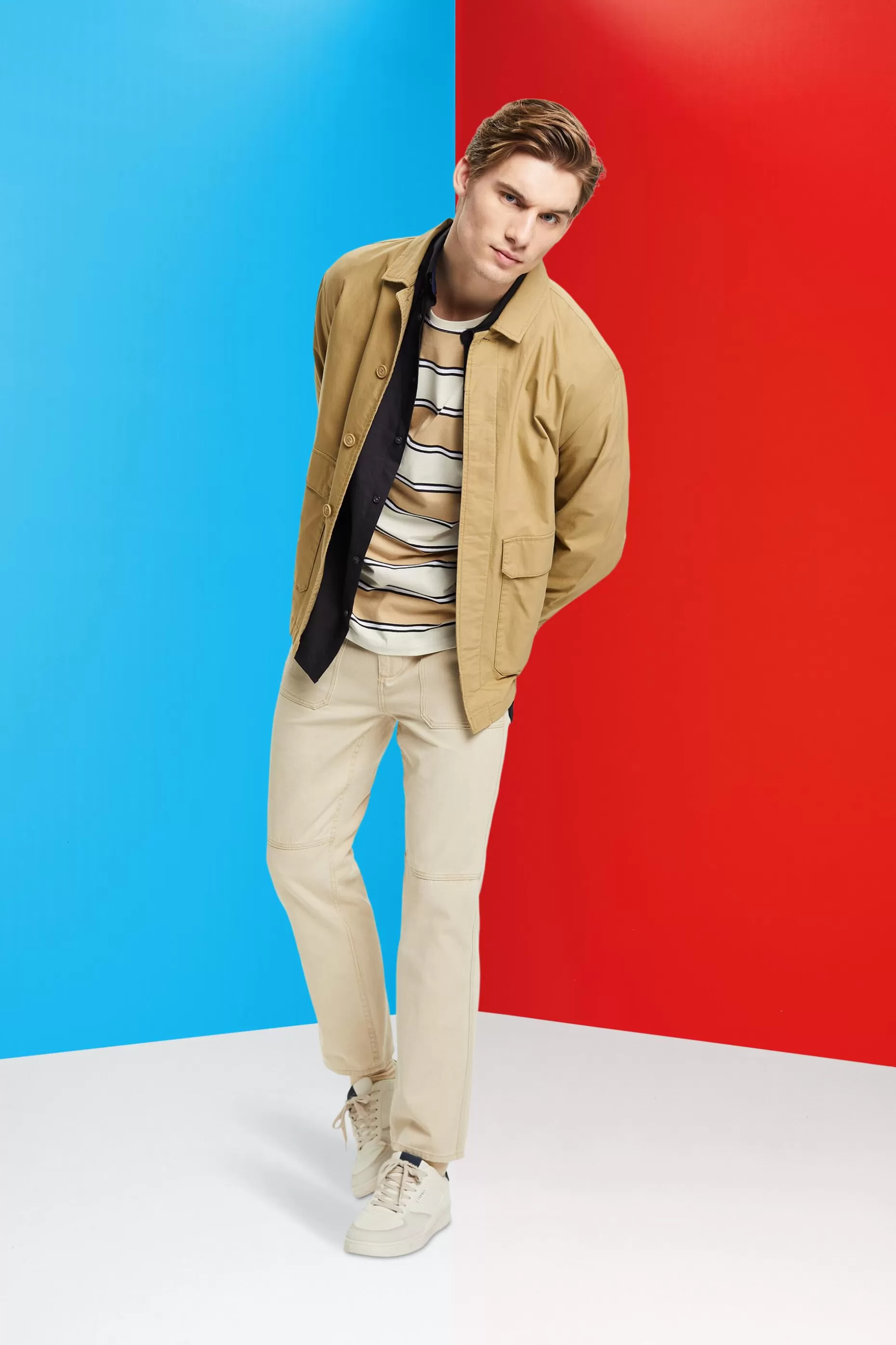 ESPRIT Striped sustainable cotton T-shirt at our Online Shop *Men Tops