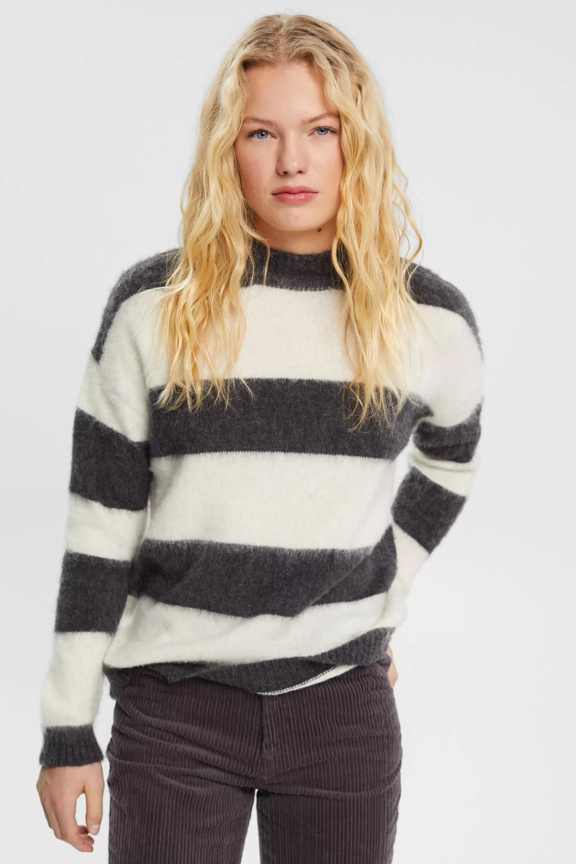 ESPRIT Striped Wool Blend Sweater at our Online Shop *Women Sweaters