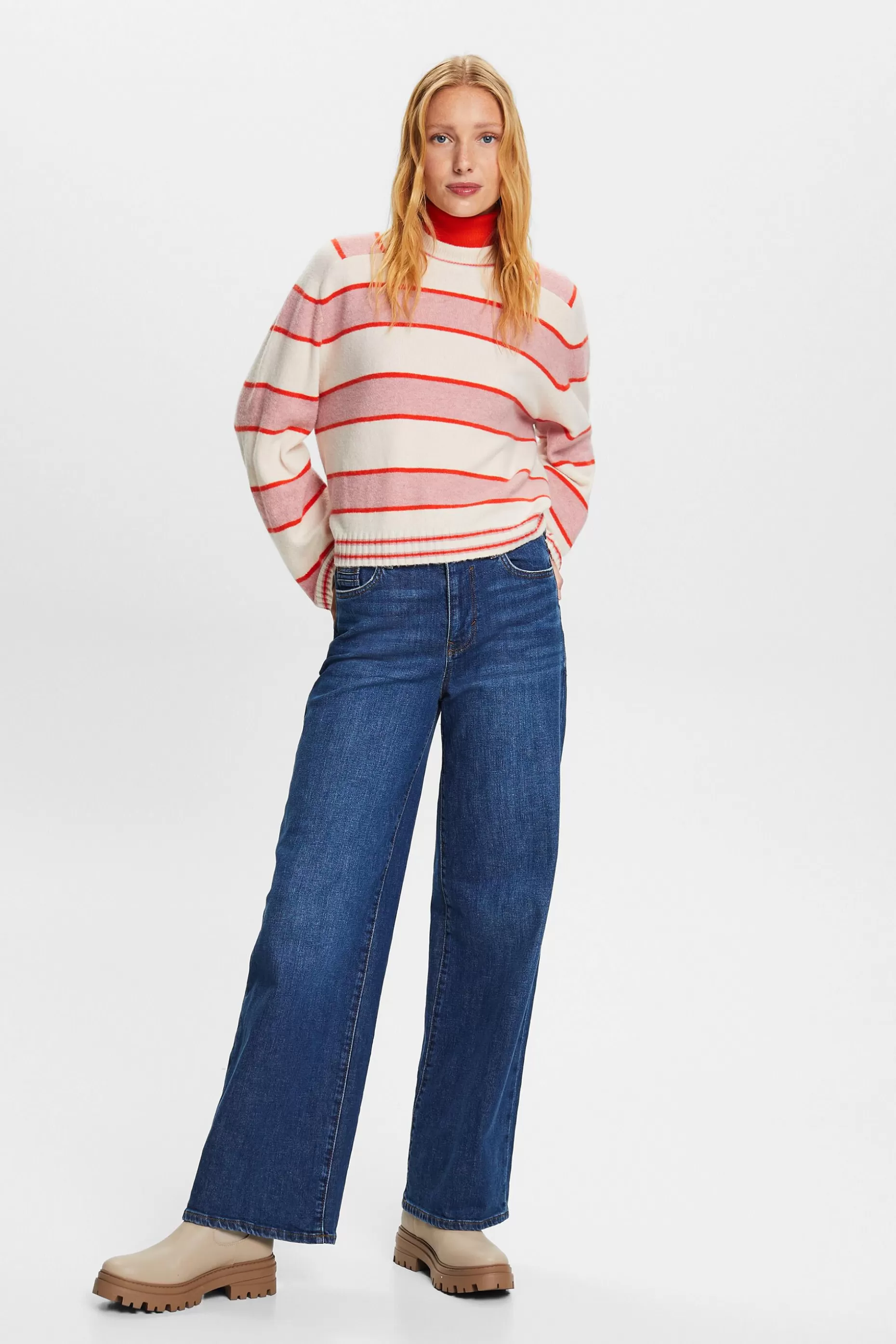 ESPRIT Striped Wool-Blend Jumper at our Online Shop *Women Tops