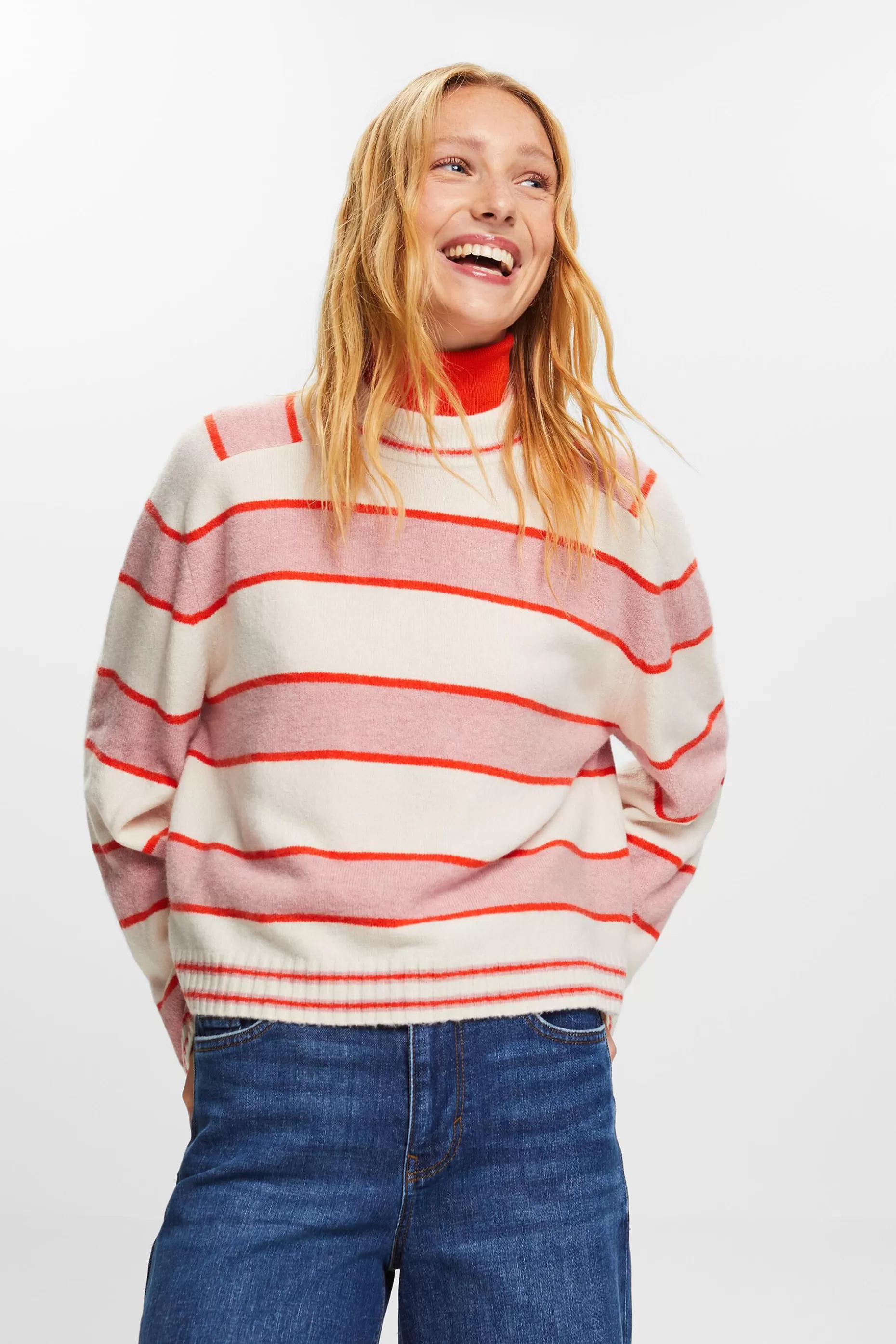 ESPRIT Striped Wool-Blend Jumper at our Online Shop *Women Tops