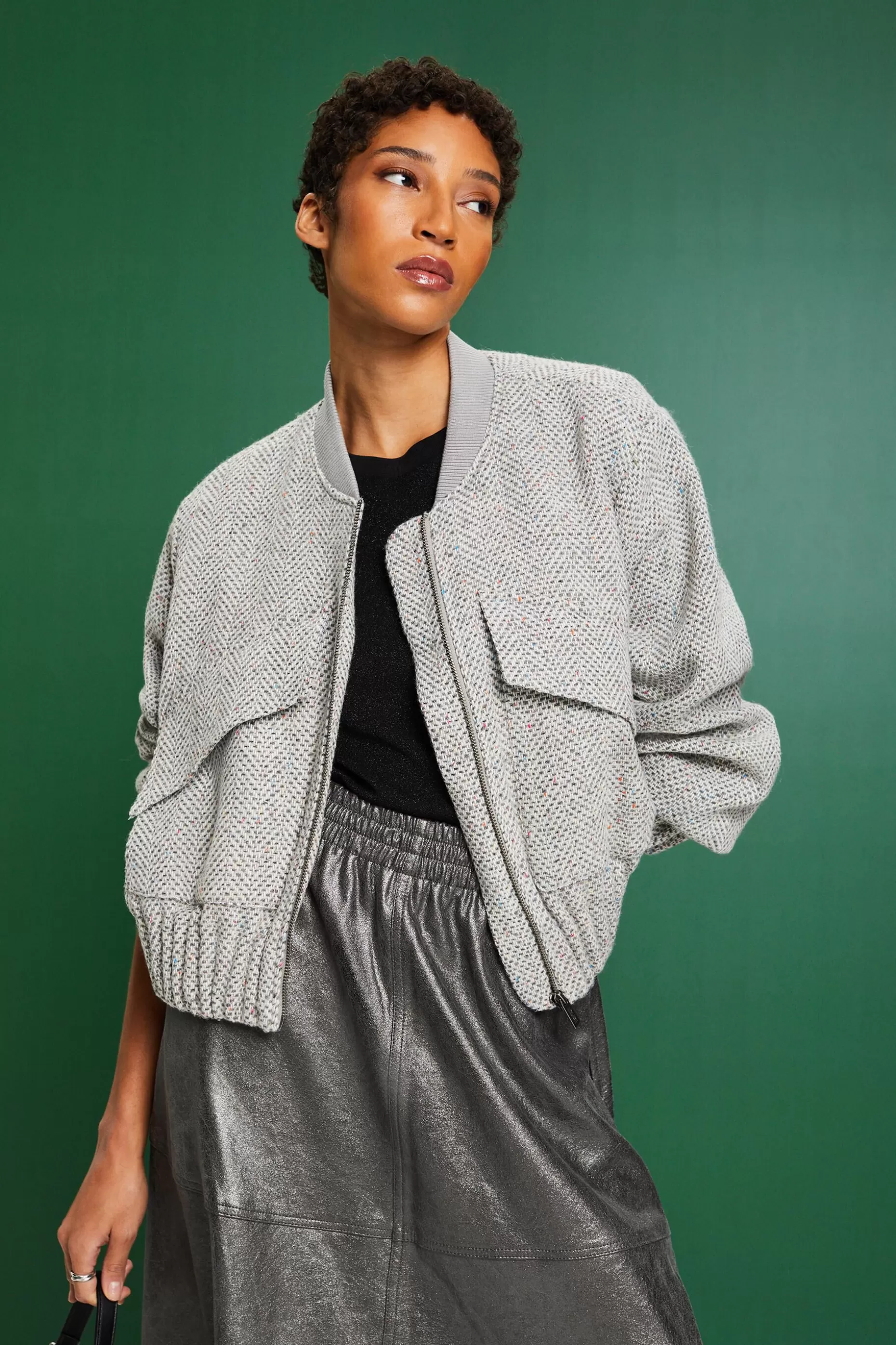 ESPRIT Structured Bomber Jacket at our Online Shop *Women Jackets + Coats