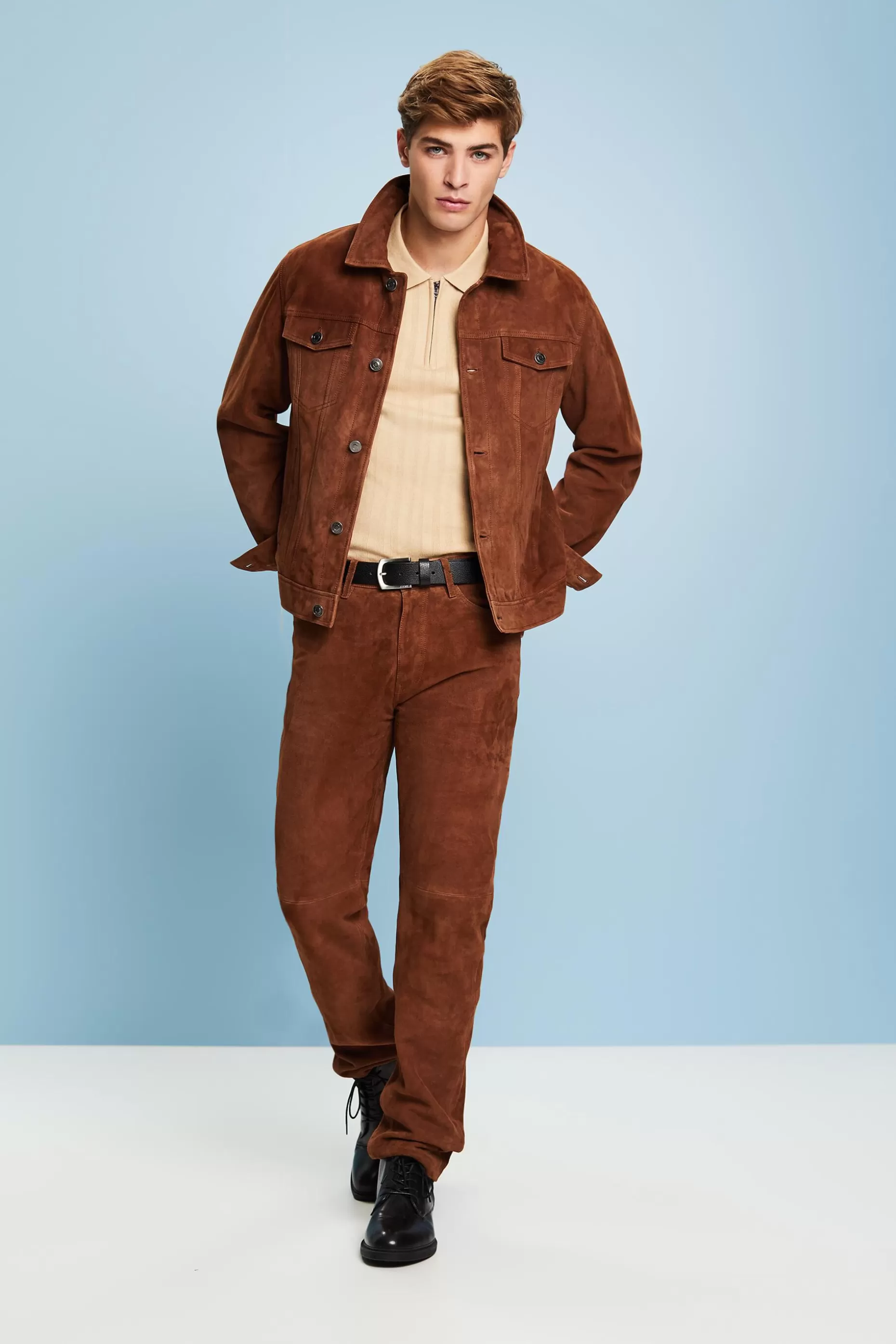 ESPRIT Suede Trucker Jacket at our Online Shop *Men Premium Picks
