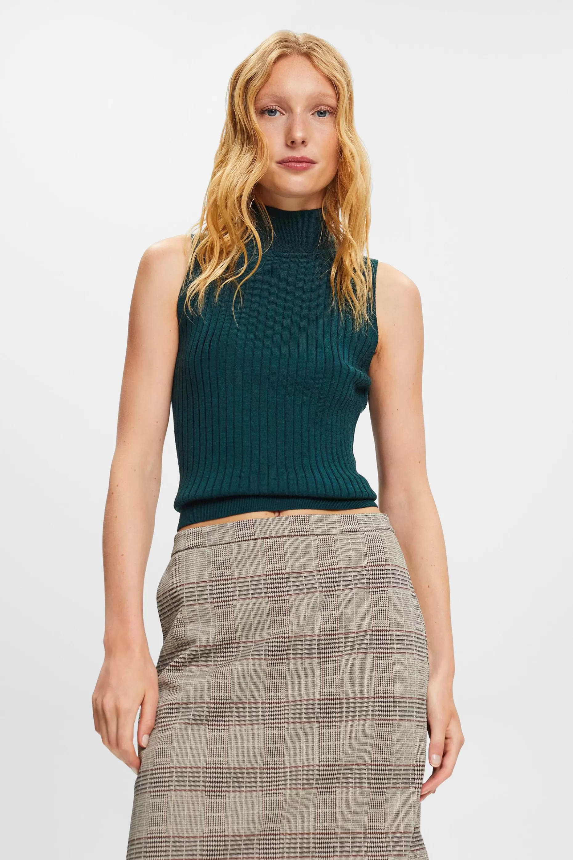 ESPRIT Super Fine Merino Wool Sleeveless Sweater at our Online Shop *Women Sweaters