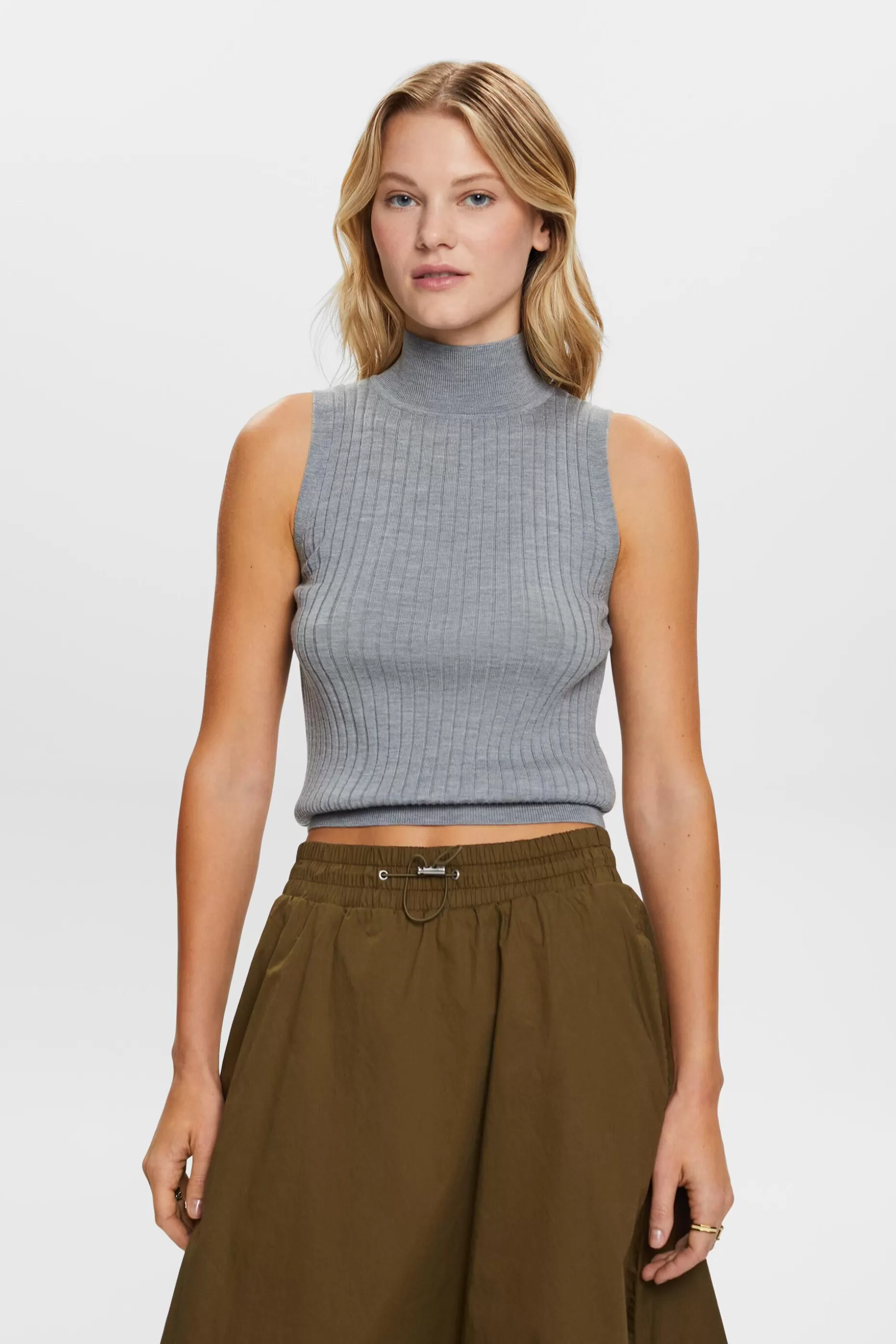 ESPRIT Super Fine Merino Wool Sleeveless Sweater at our Online Shop *Women Sweaters