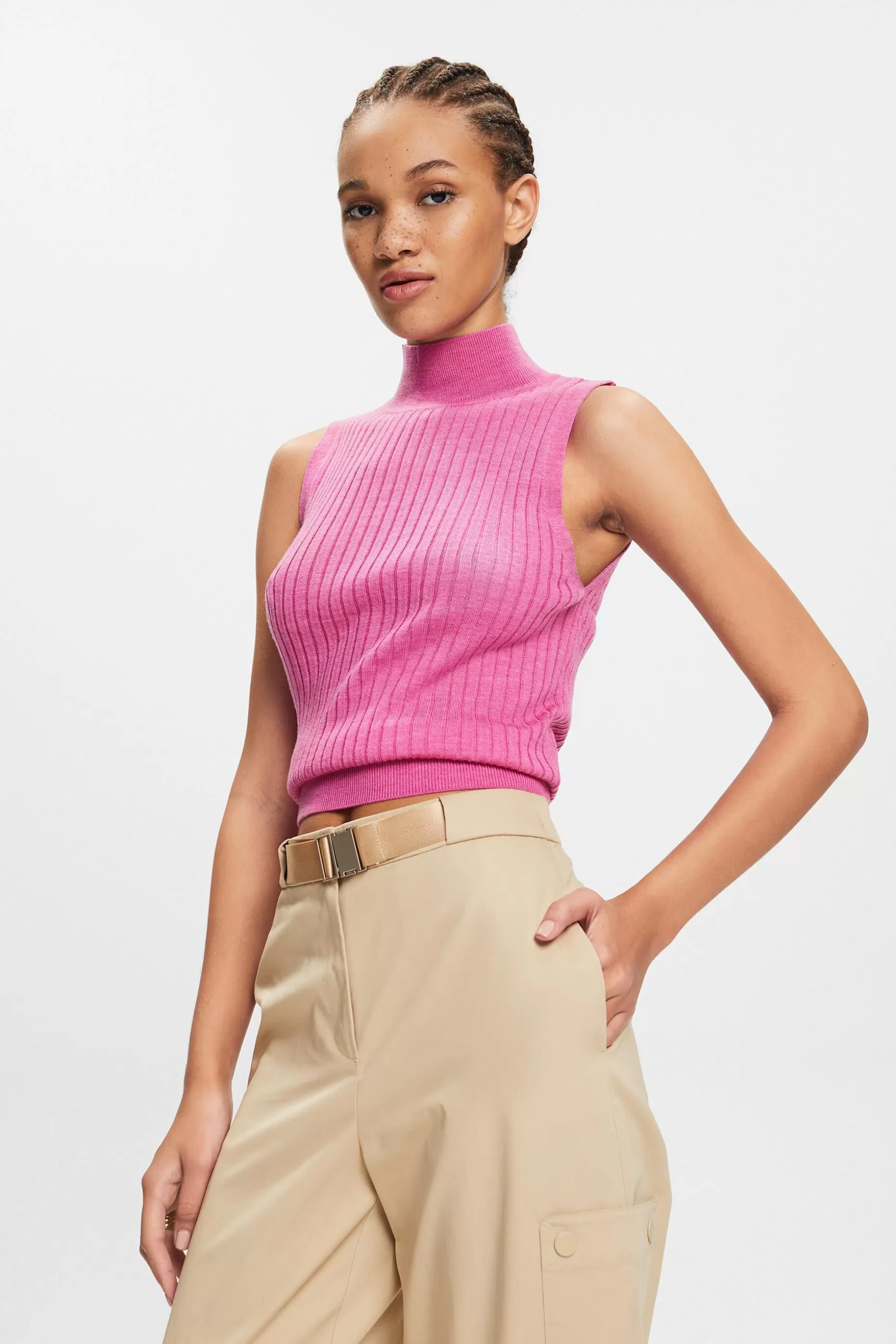 ESPRIT Super Fine Merino Wool Sleeveless Sweater at our Online Shop *Women Sweaters