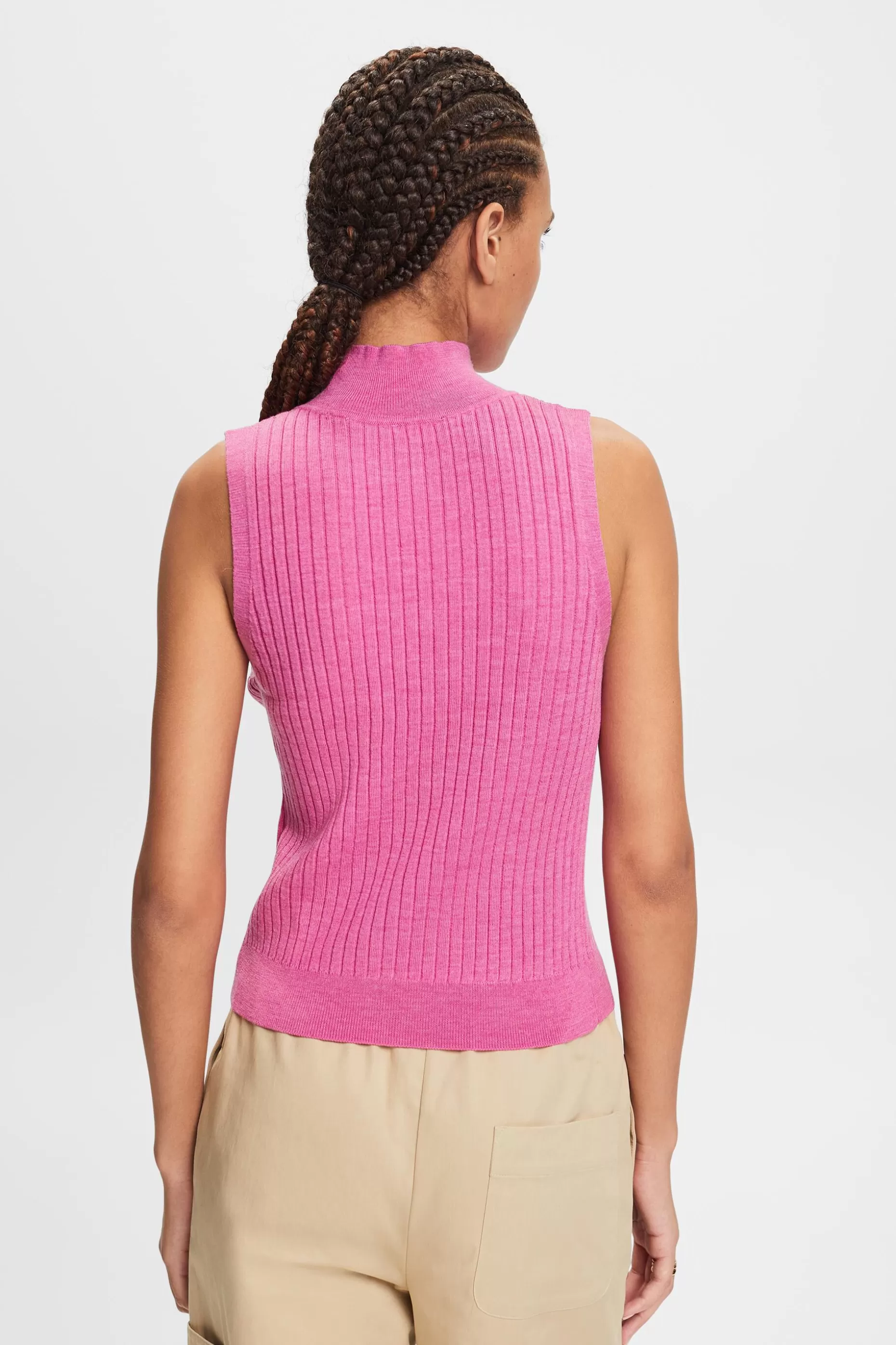 ESPRIT Super Fine Merino Wool Sleeveless Sweater at our Online Shop *Women Sweaters