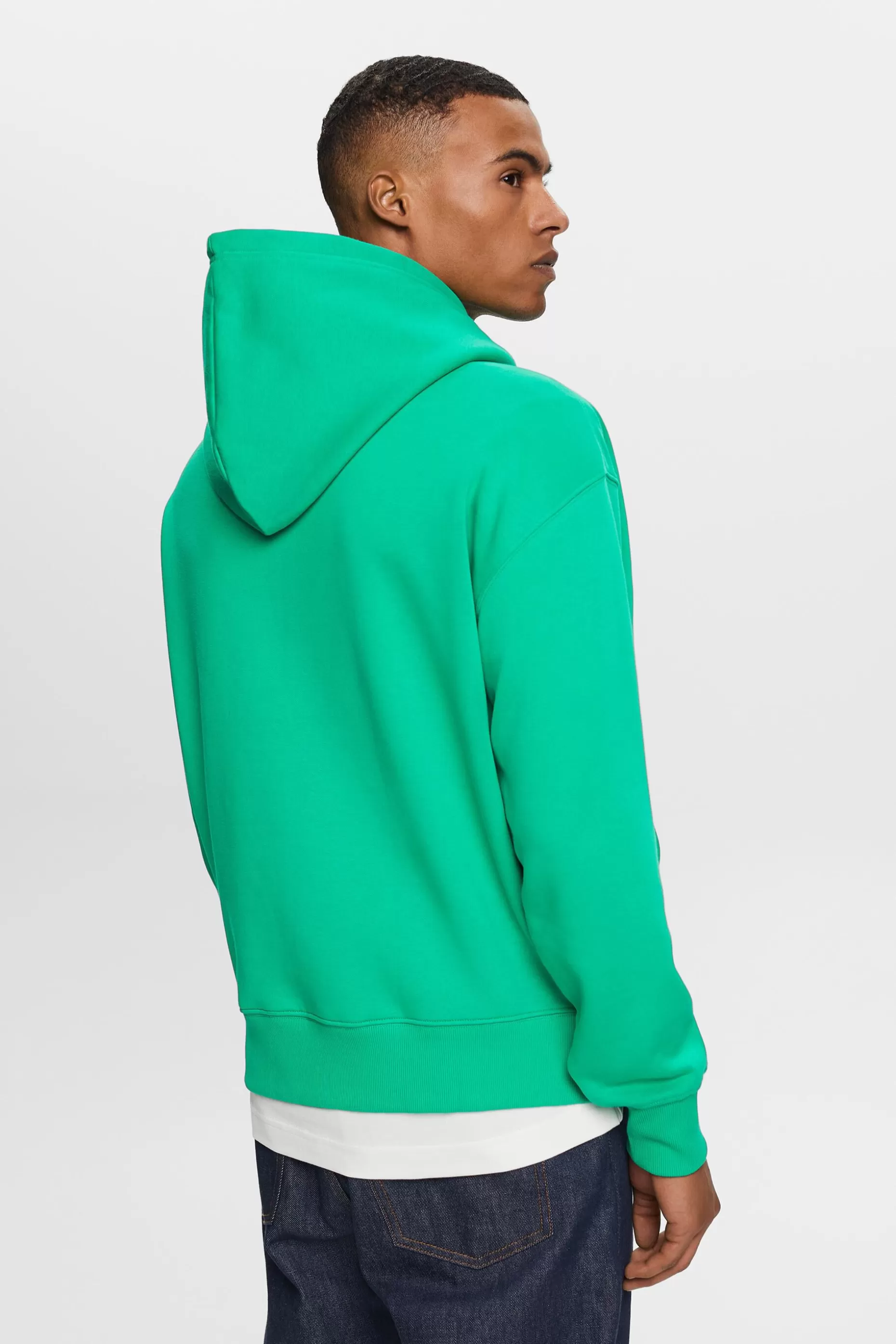 ESPRIT Sweatshirt hoodie with logo stitching at our Online Shop *Men Tops