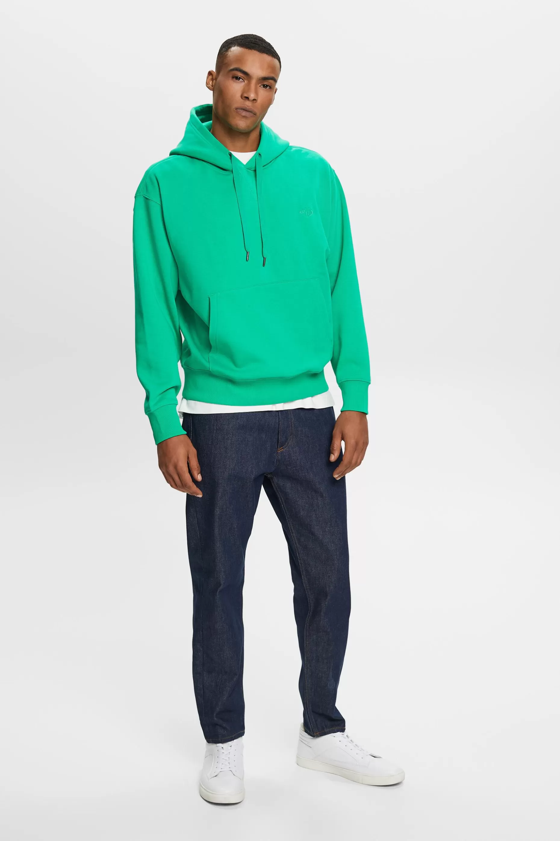ESPRIT Sweatshirt hoodie with logo stitching at our Online Shop *Men Tops