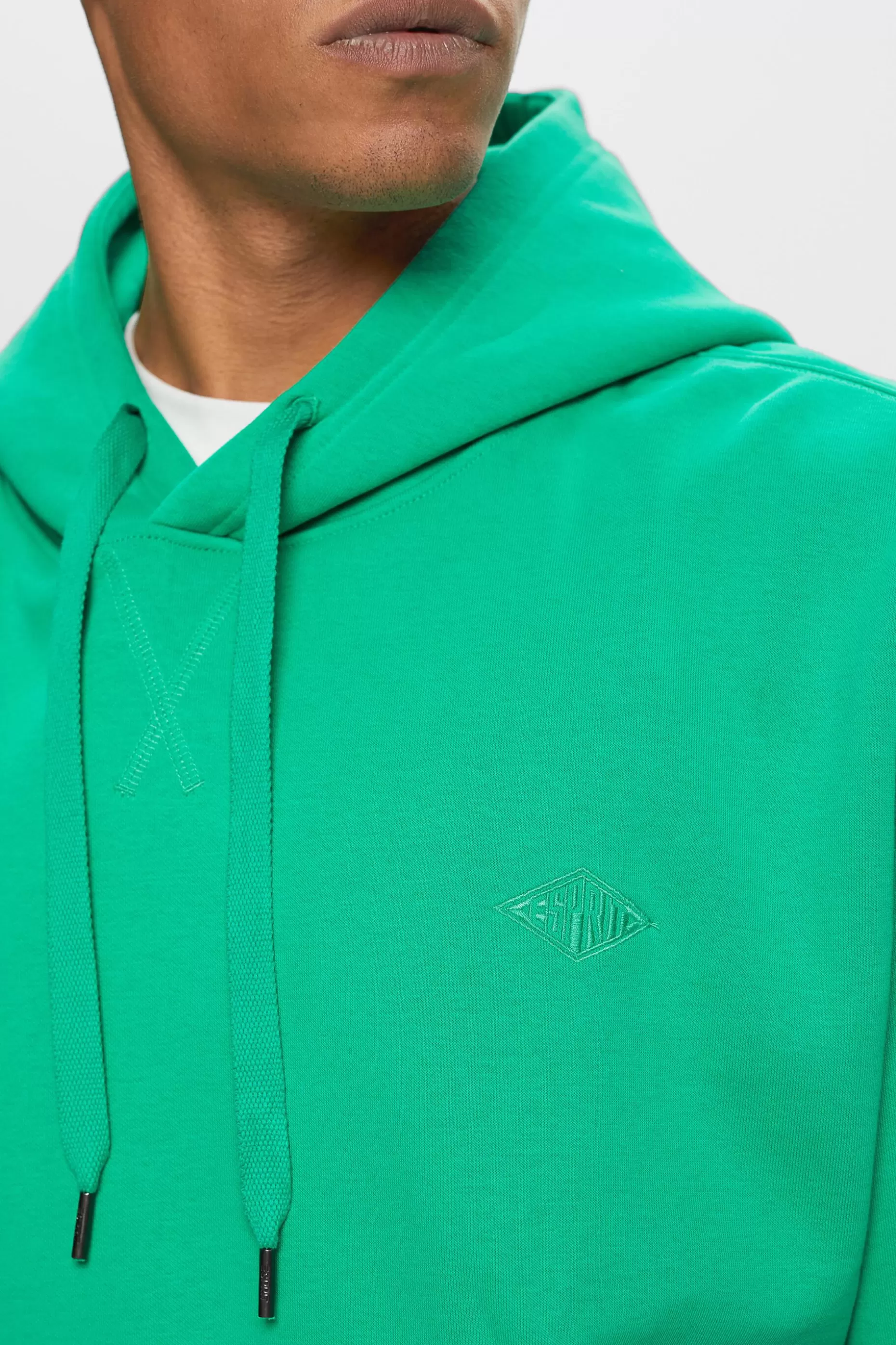 ESPRIT Sweatshirt hoodie with logo stitching at our Online Shop *Men Sweatshirts + Hoodies