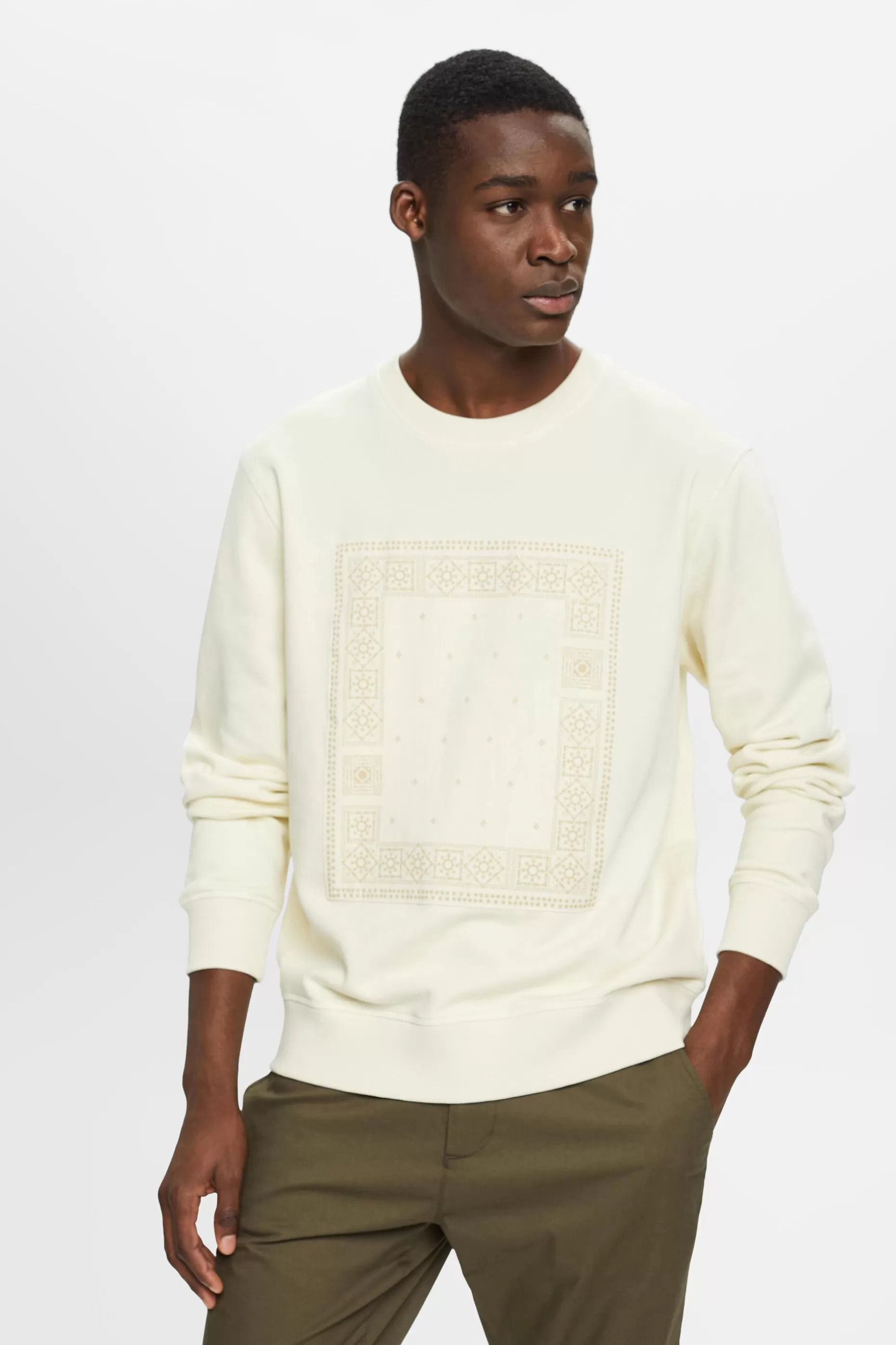 ESPRIT Sweatshirt with front print at our Online Shop *Men Sweatshirts + Hoodies