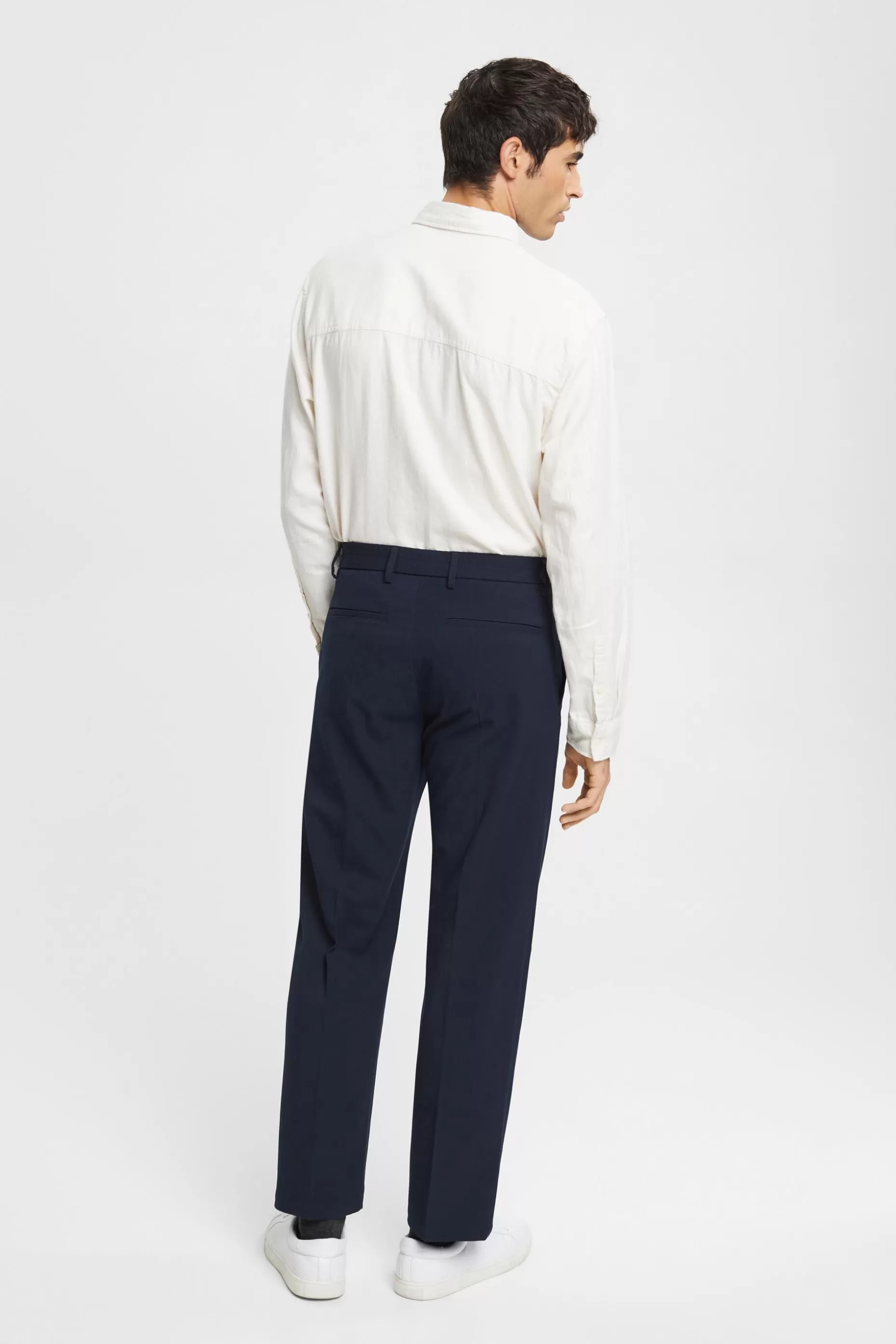 ESPRIT Tailored wide-fit trousers with elasticated waist at our Online Shop * Sale Under $50