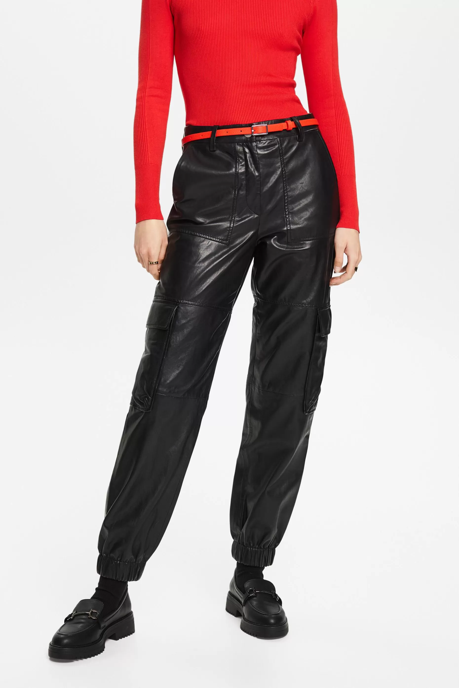 ESPRIT Tapered Leather Cargo Pants at our Online Shop *Women Premium Picks
