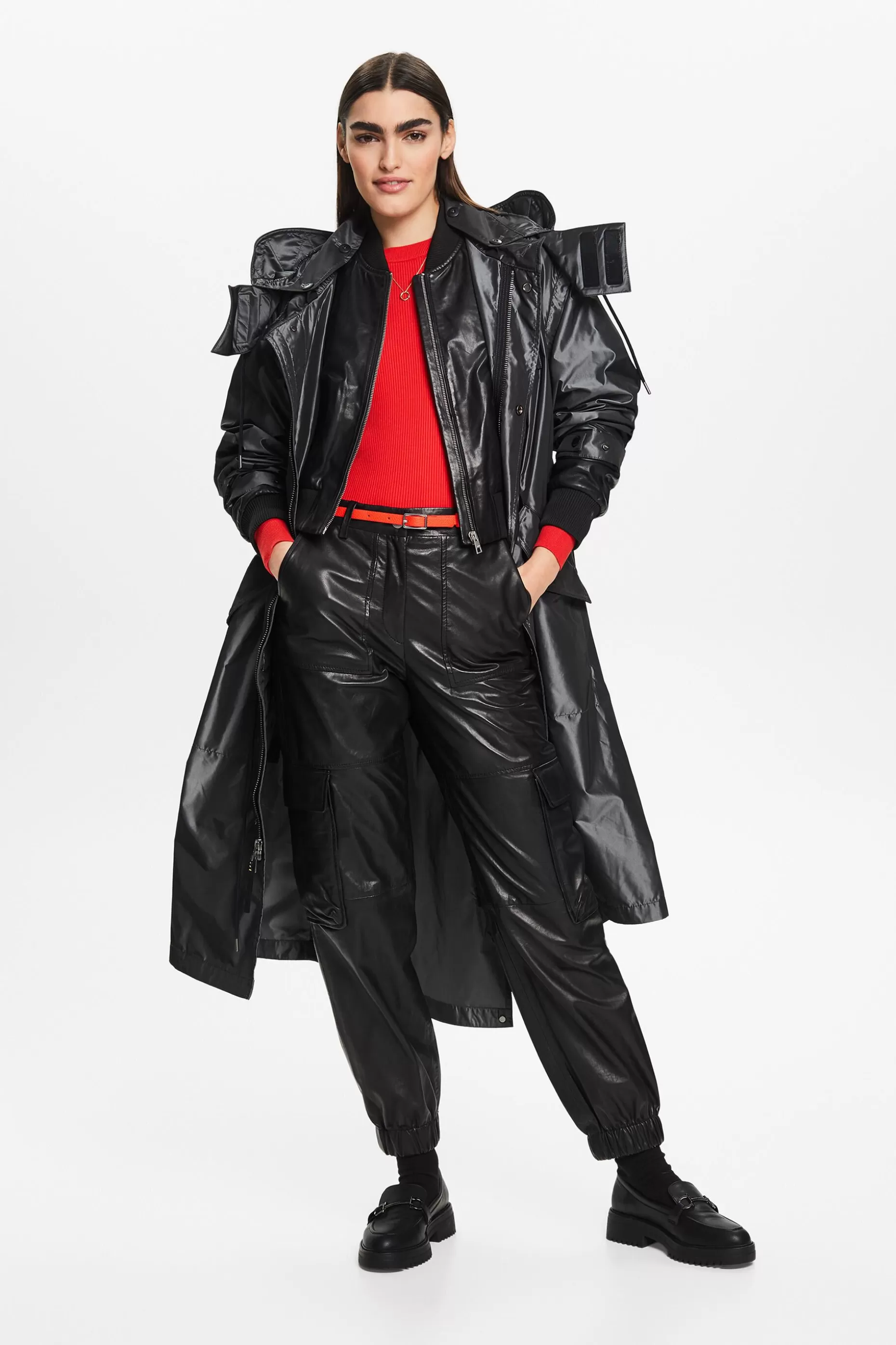 ESPRIT Tapered Leather Cargo Pants at our Online Shop *Women Premium Picks