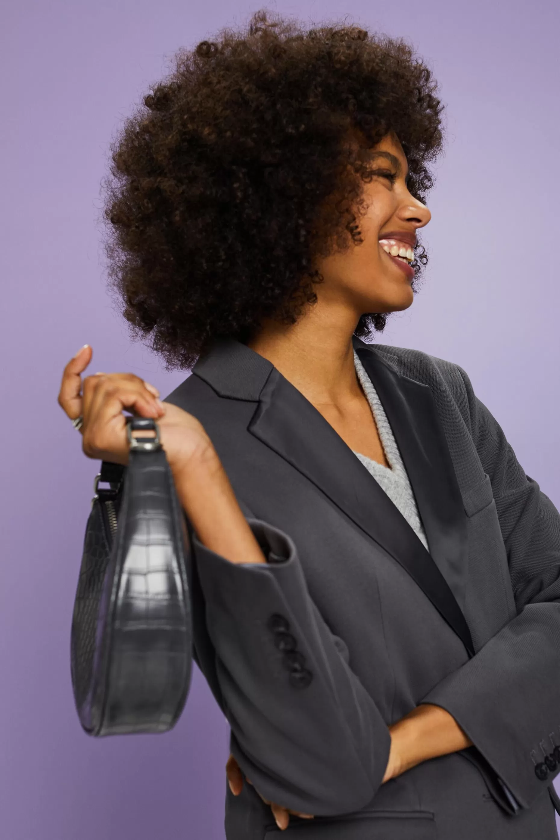 ESPRIT Textured Knit Tuxedo Blazer, Organic Cotton at our Online Shop *Women Blazers