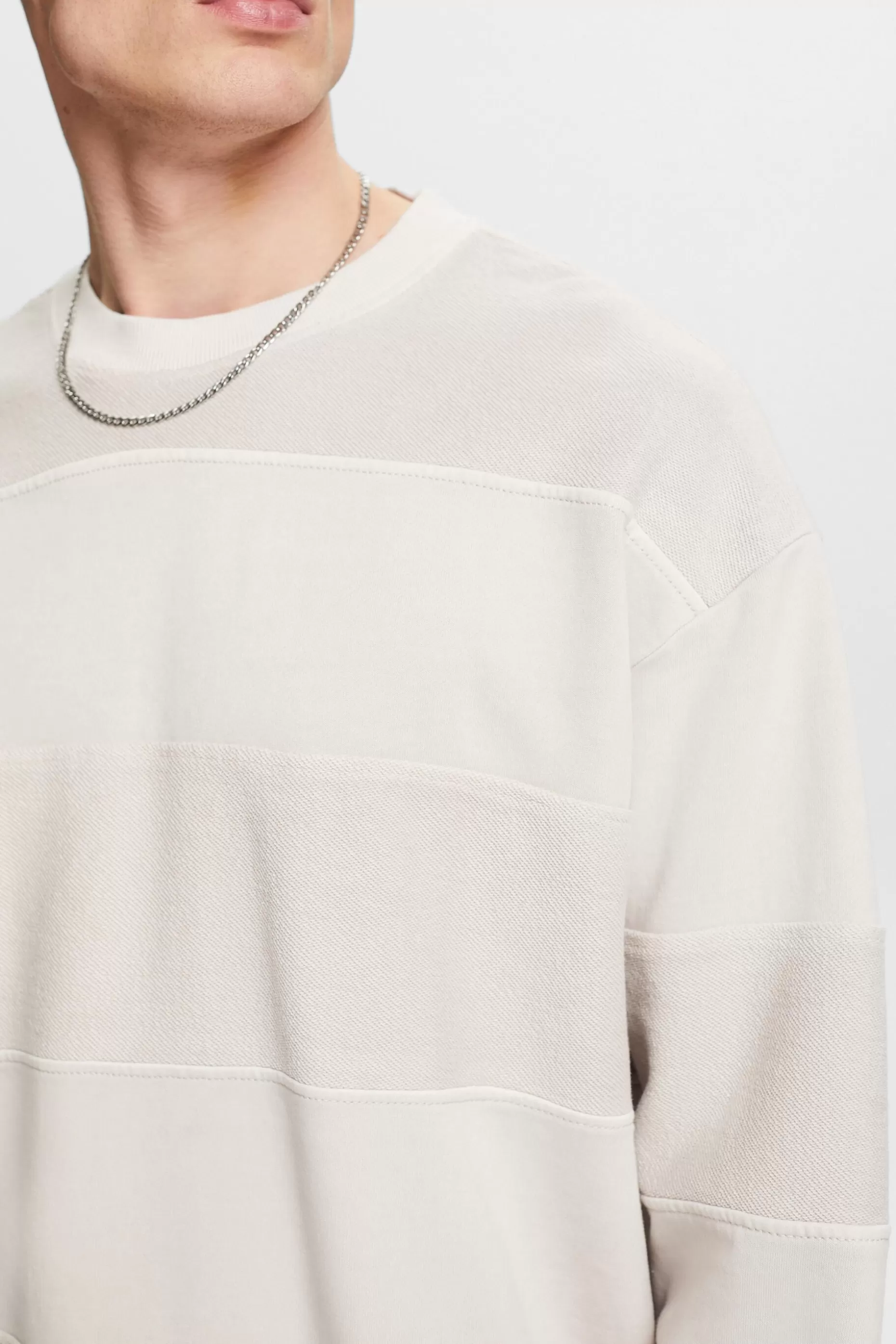 ESPRIT Textured Organic Cotton Sweatshirt at our Online Shop *Men Sweatshirts + Hoodies