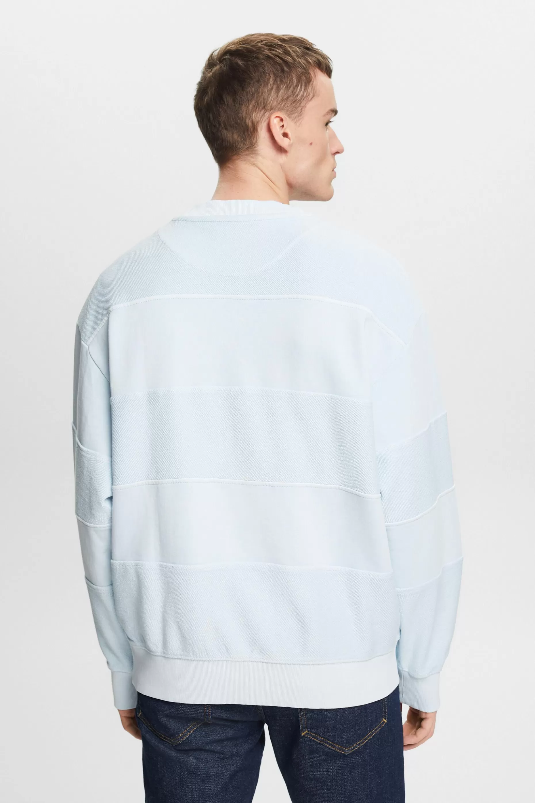 ESPRIT Textured Organic Cotton Sweatshirt at our Online Shop *Men The Spring Edit
