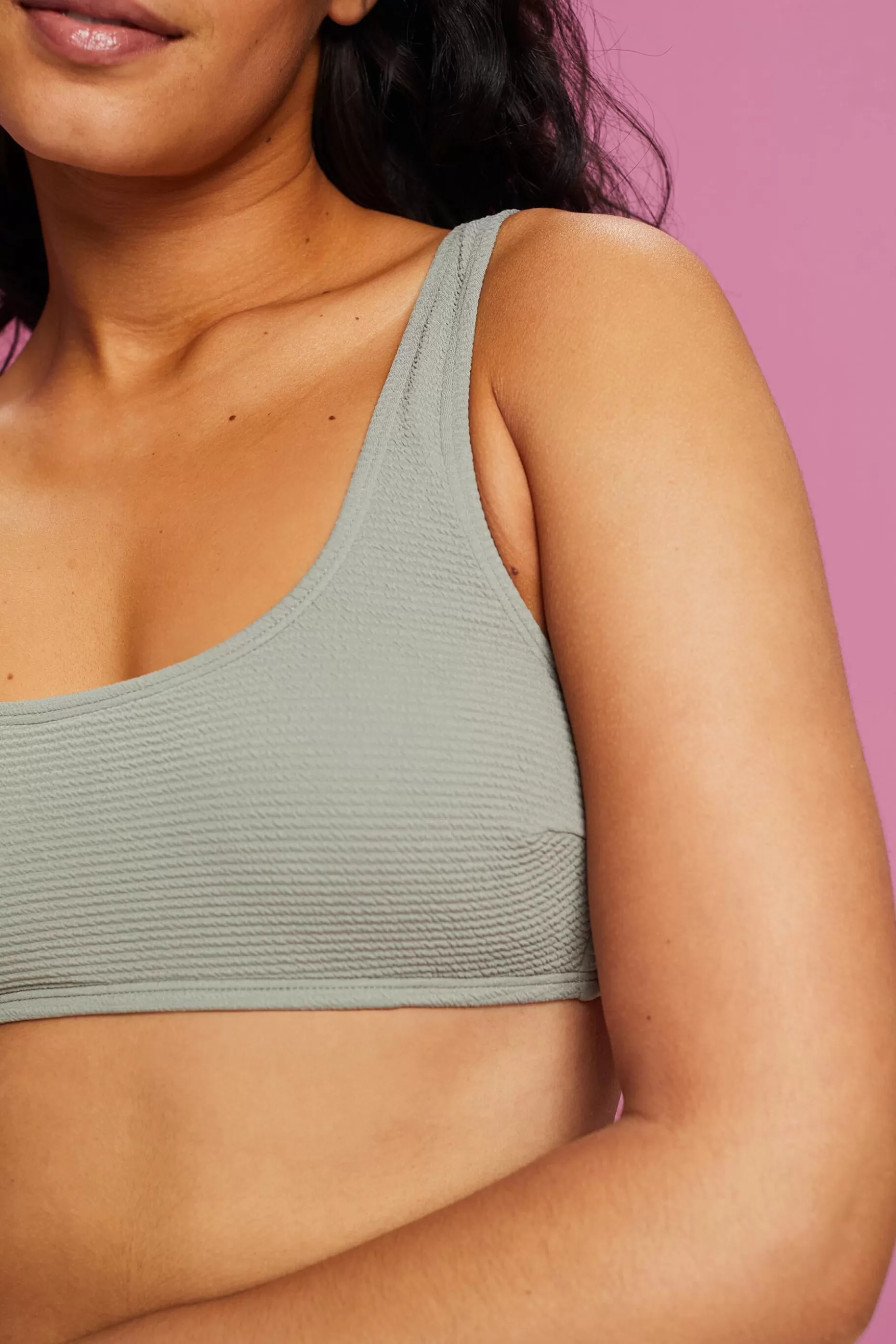 ESPRIT Textured Scoopneck Swim Top at our Online Shop * Sale Under $30