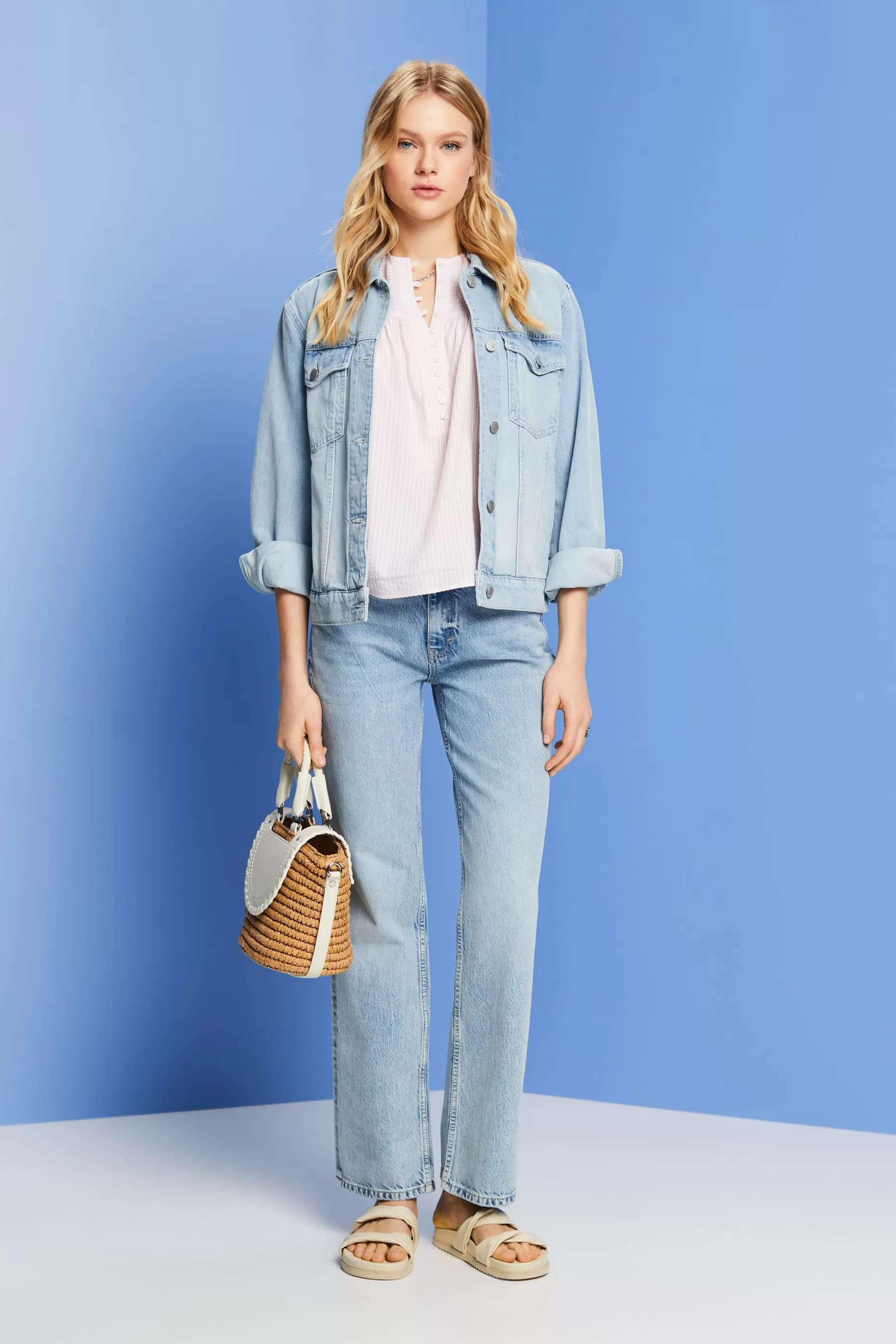ESPRIT Textured short-sleeve blouse at our Online Shop *Women Shirts + Blouses