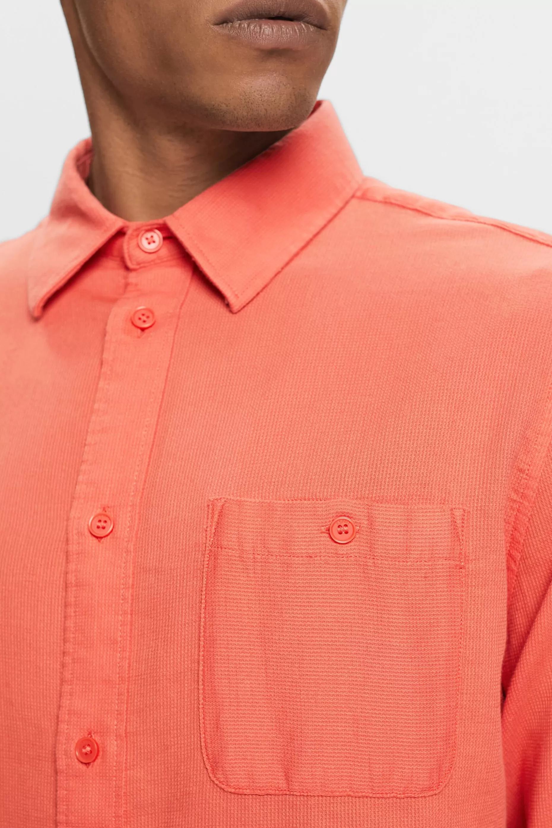 ESPRIT Textured slim fit shirt, 100% cotton at our Online Shop *Men Shirts