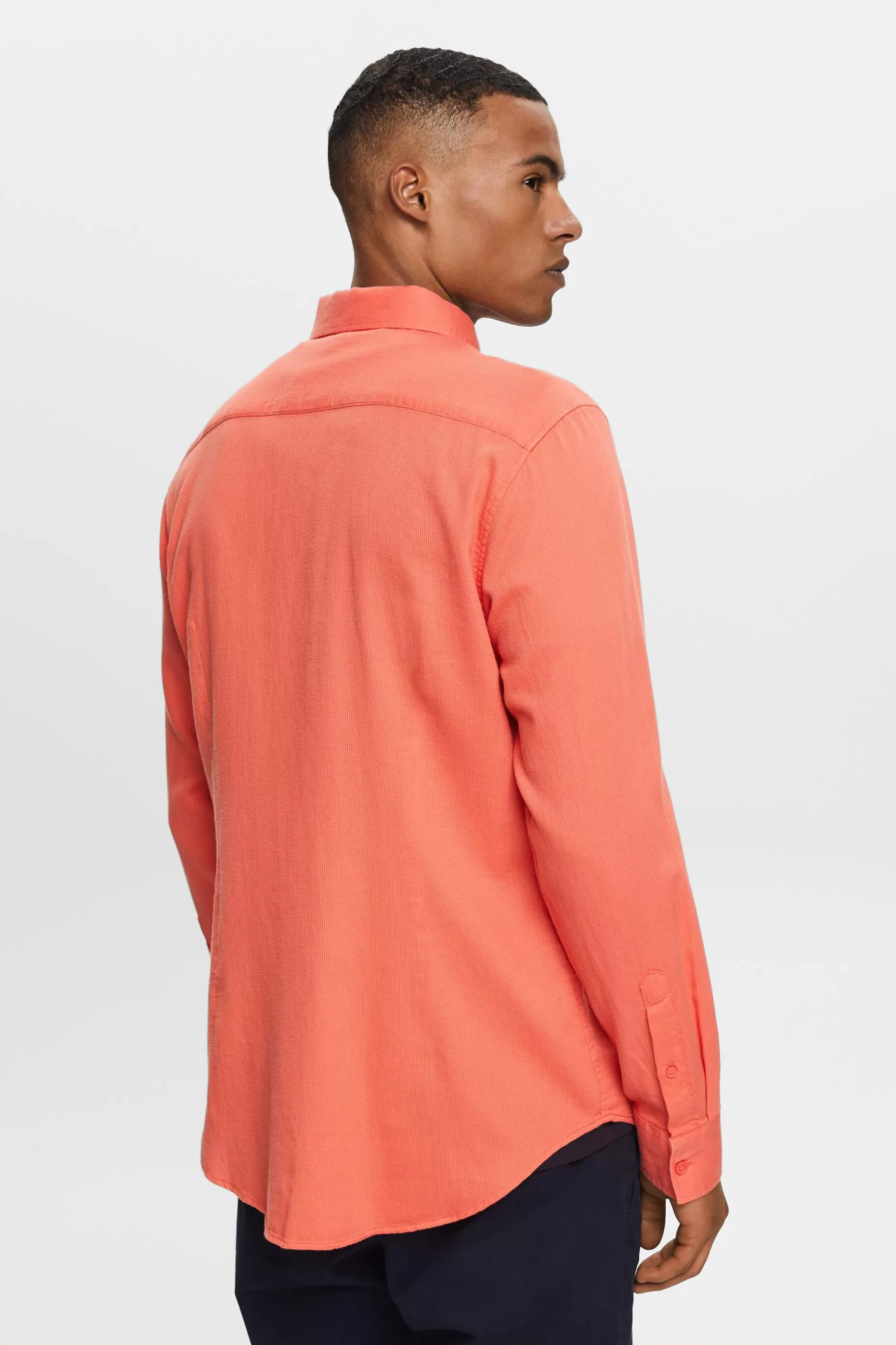 ESPRIT Textured slim fit shirt, 100% cotton at our Online Shop *Men Shirts