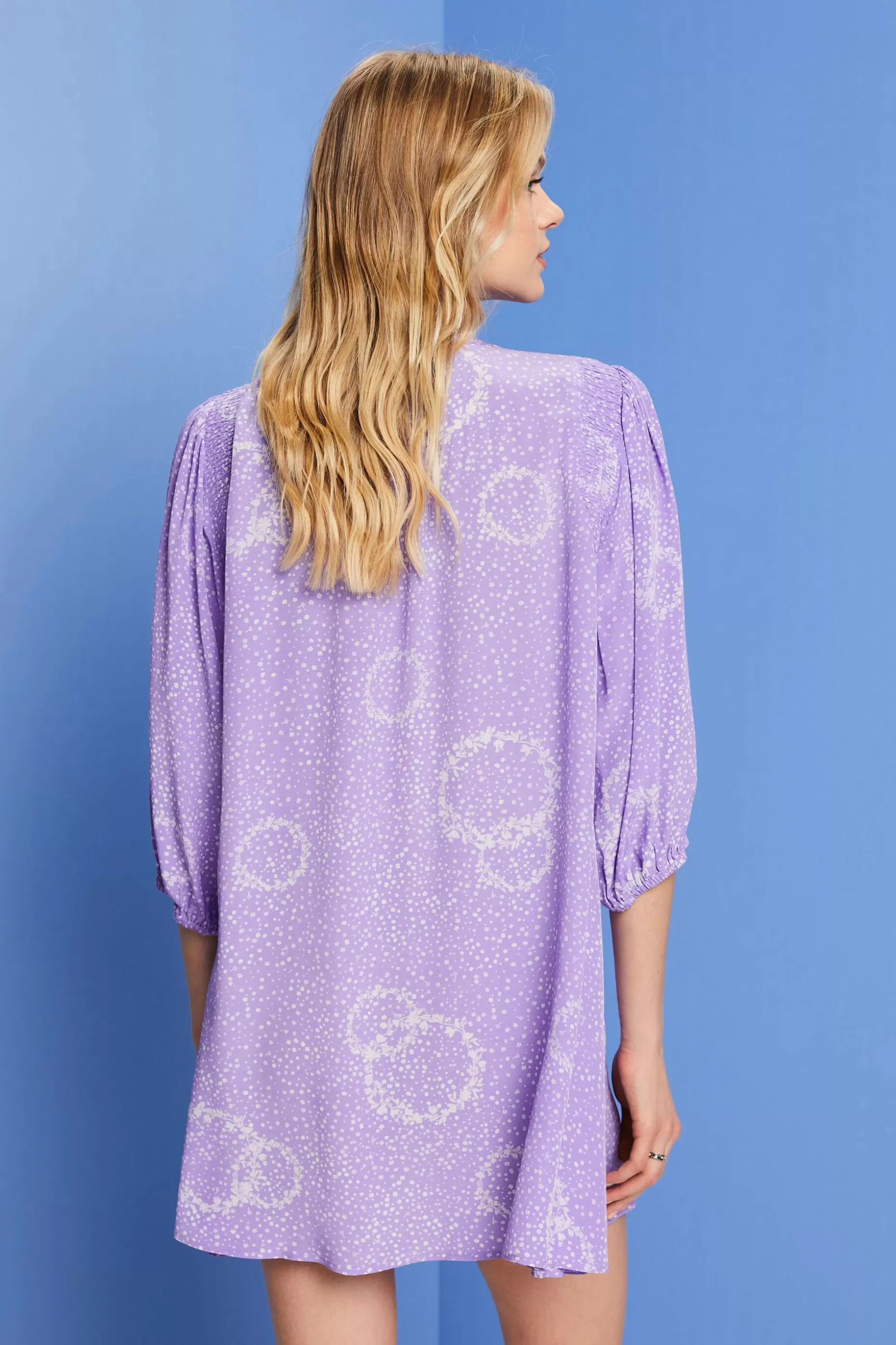 ESPRIT Tie Detail Printed Shift Dress at our Online Shop * Sale Under $75