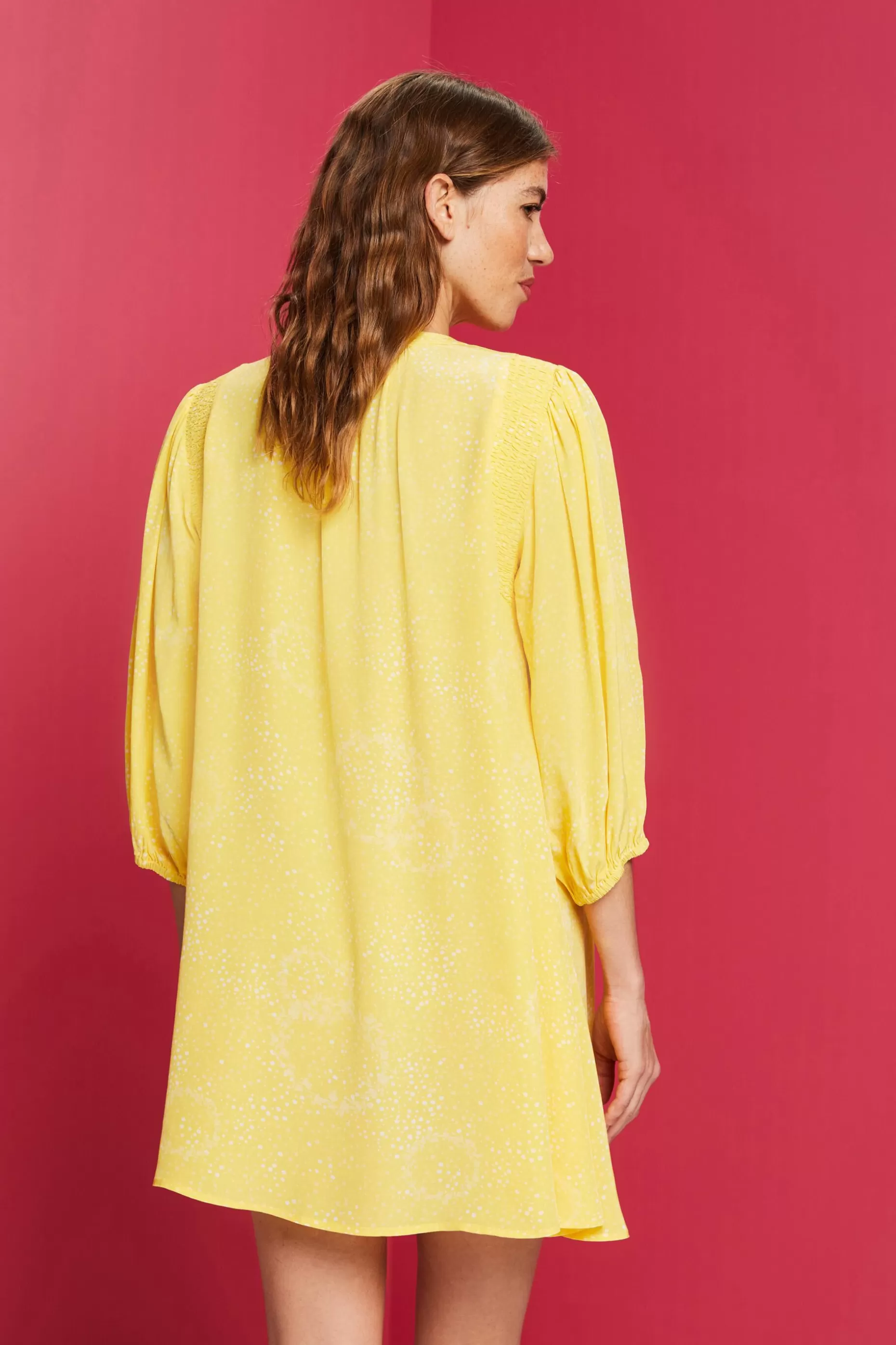 ESPRIT Tie Detail Printed Shift Dress at our Online Shop *Women Dresses + Jumpsuits