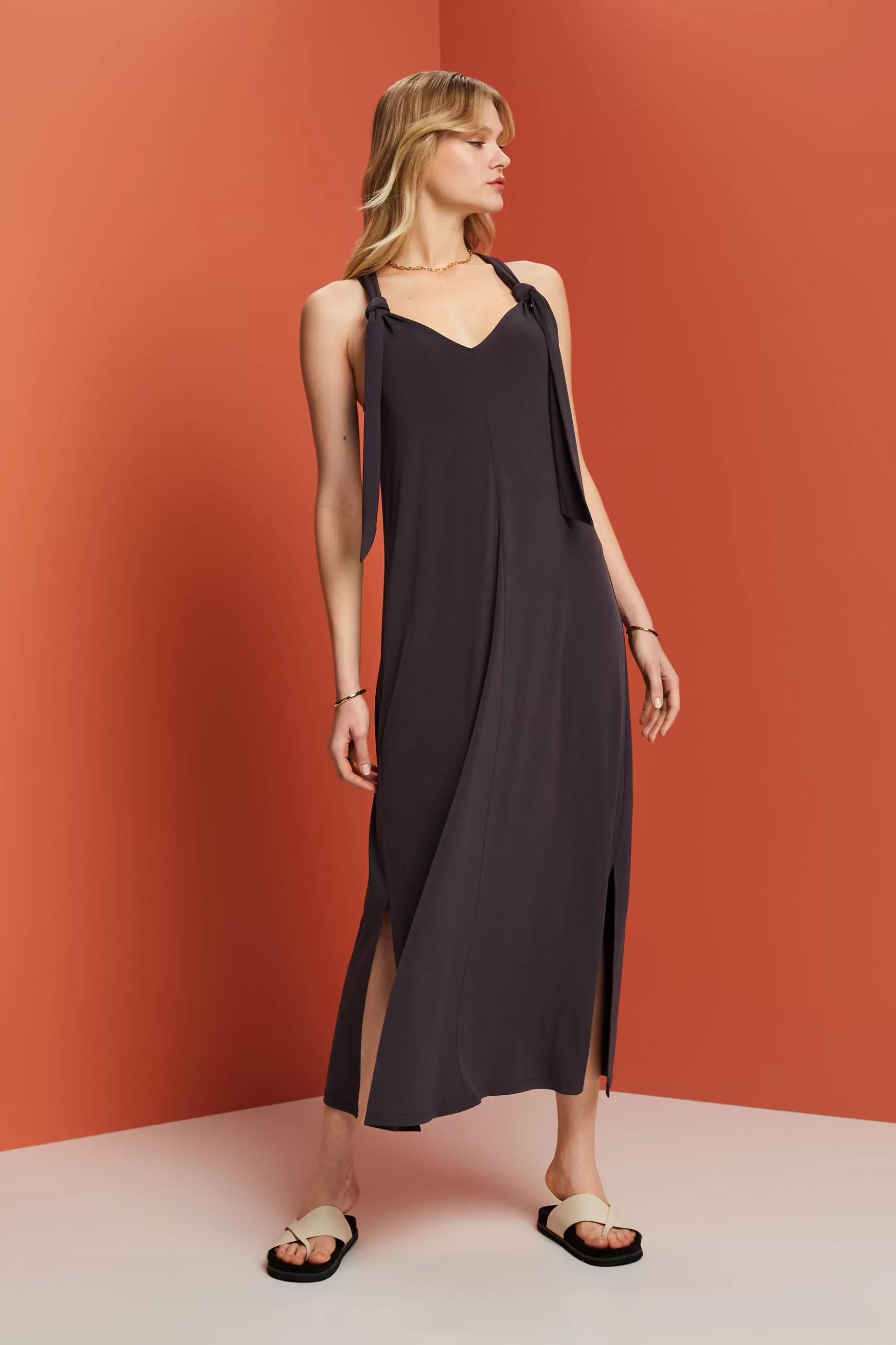 ESPRIT Tie-Knot Maxi Dress at our Online Shop * Sale Under $75