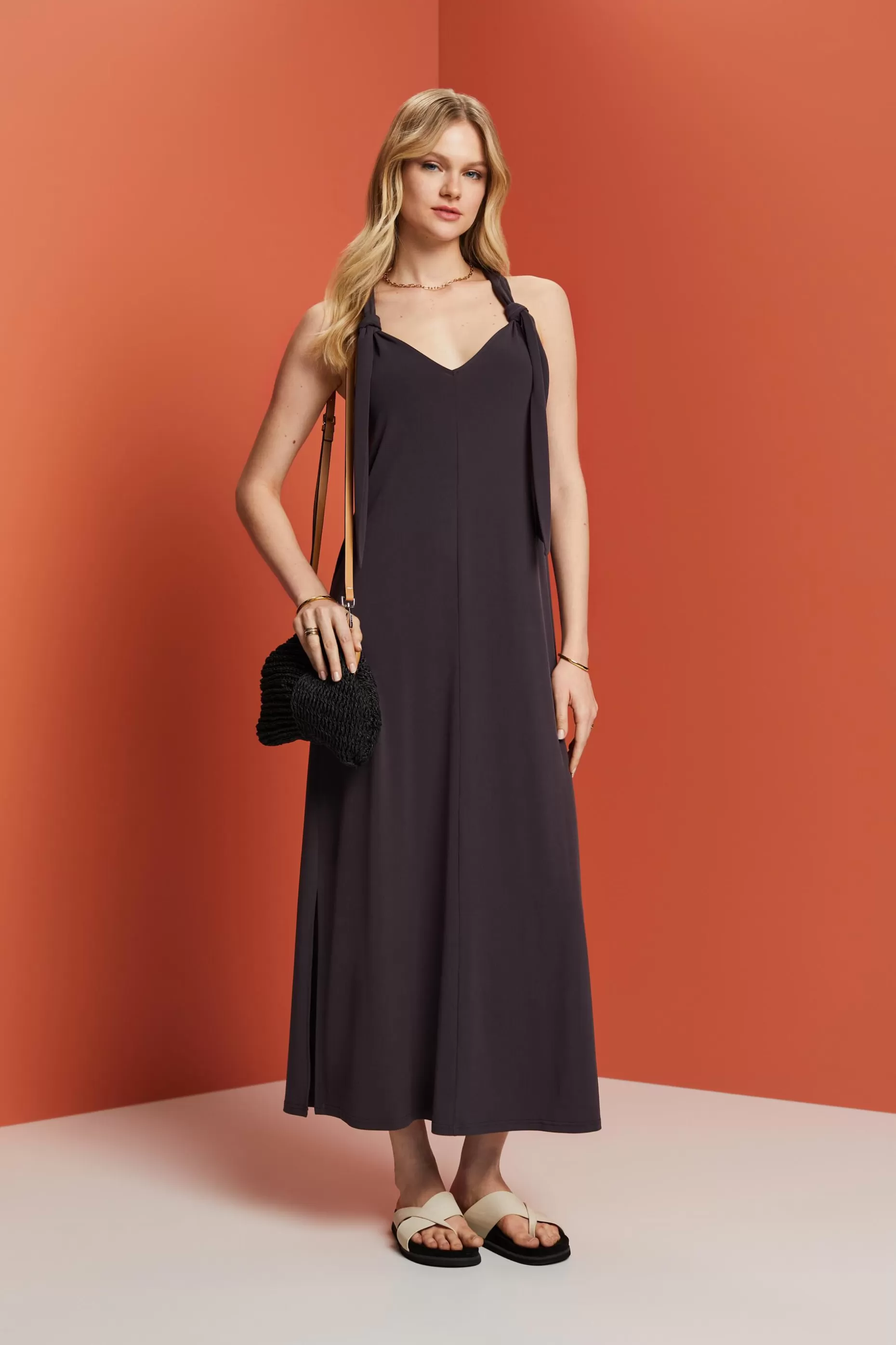 ESPRIT Tie-Knot Maxi Dress at our Online Shop * Sale Under $75