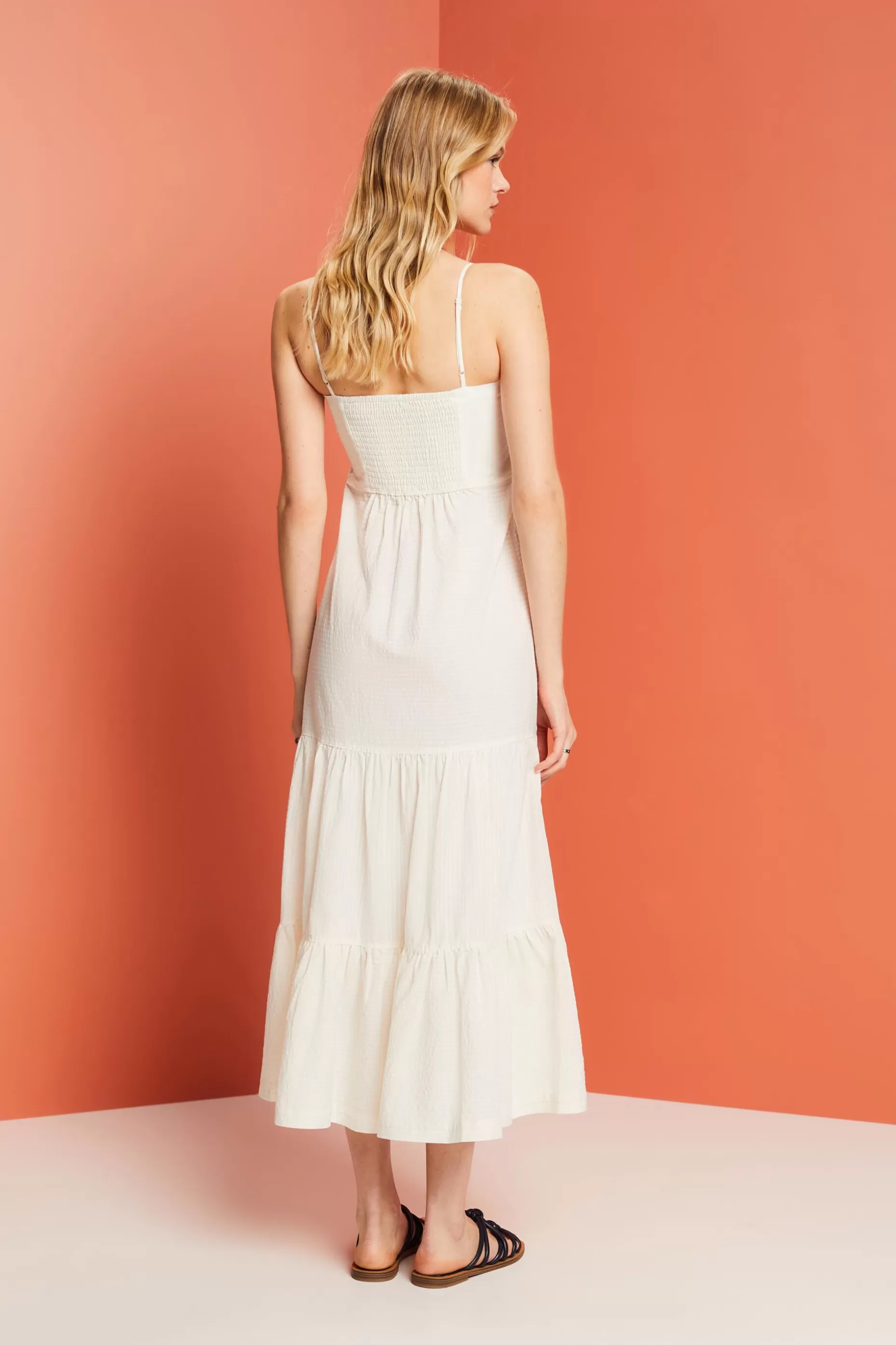 ESPRIT Tiered Button Front Maxi Dress at our Online Shop *Women Dresses + Jumpsuits