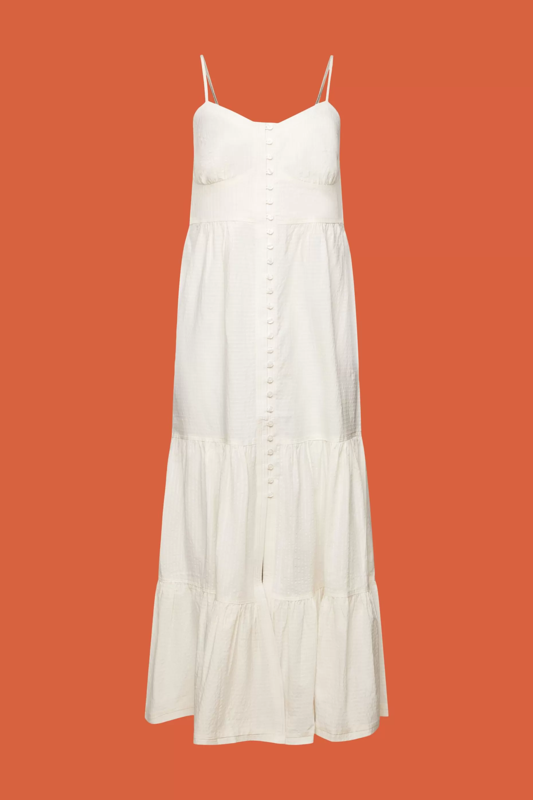 ESPRIT Tiered Button Front Maxi Dress at our Online Shop *Women Dresses + Jumpsuits