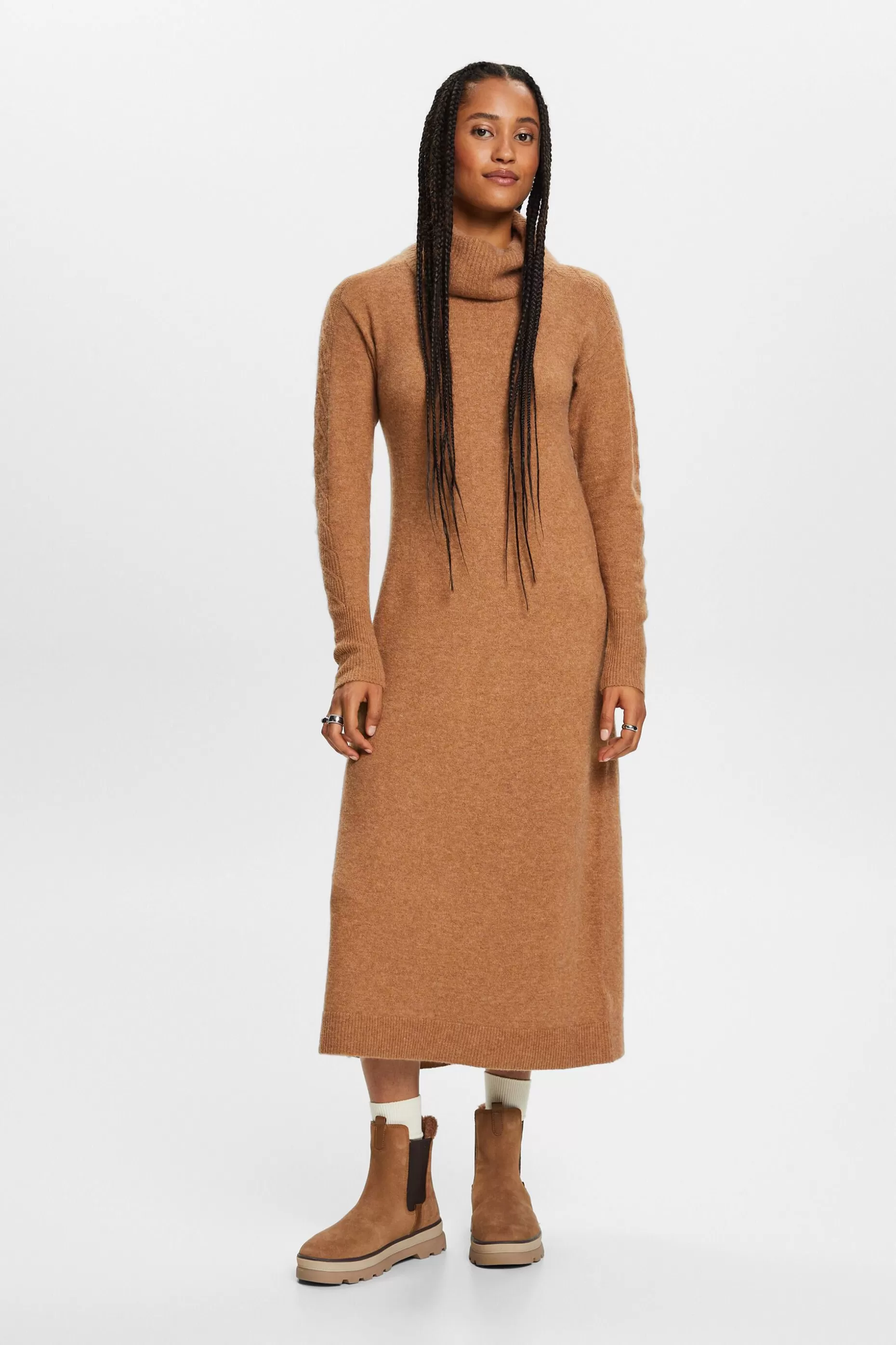 ESPRIT Turtleneck Midi Dress at our Online Shop *Women Dresses + Jumpsuits