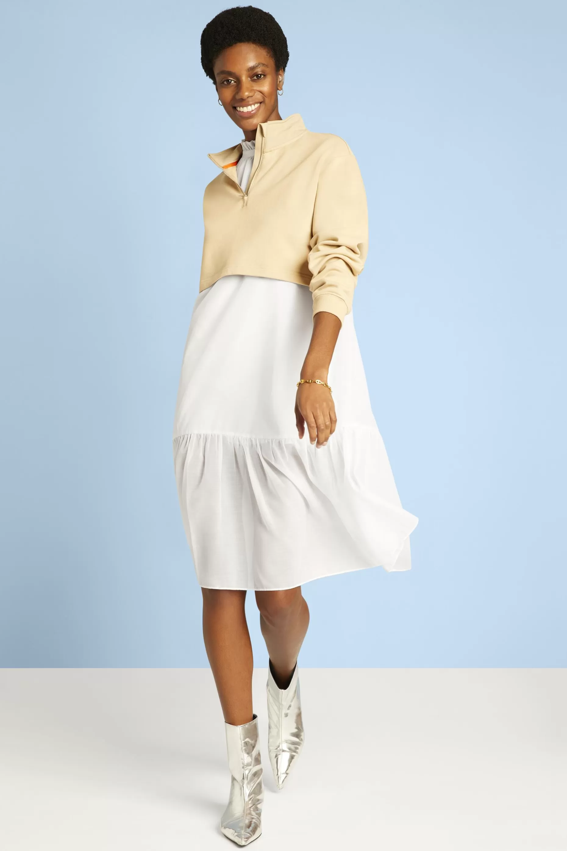 ESPRIT Twill Halter Neck Shift Dress at our Online Shop *Women Dresses + Jumpsuits