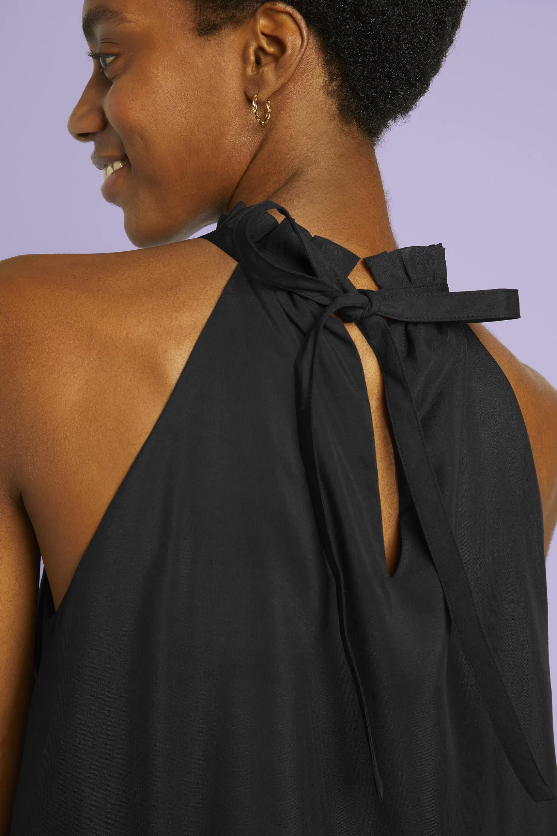 ESPRIT Twill Halter Neck Shift Dress at our Online Shop *Women Dresses + Jumpsuits