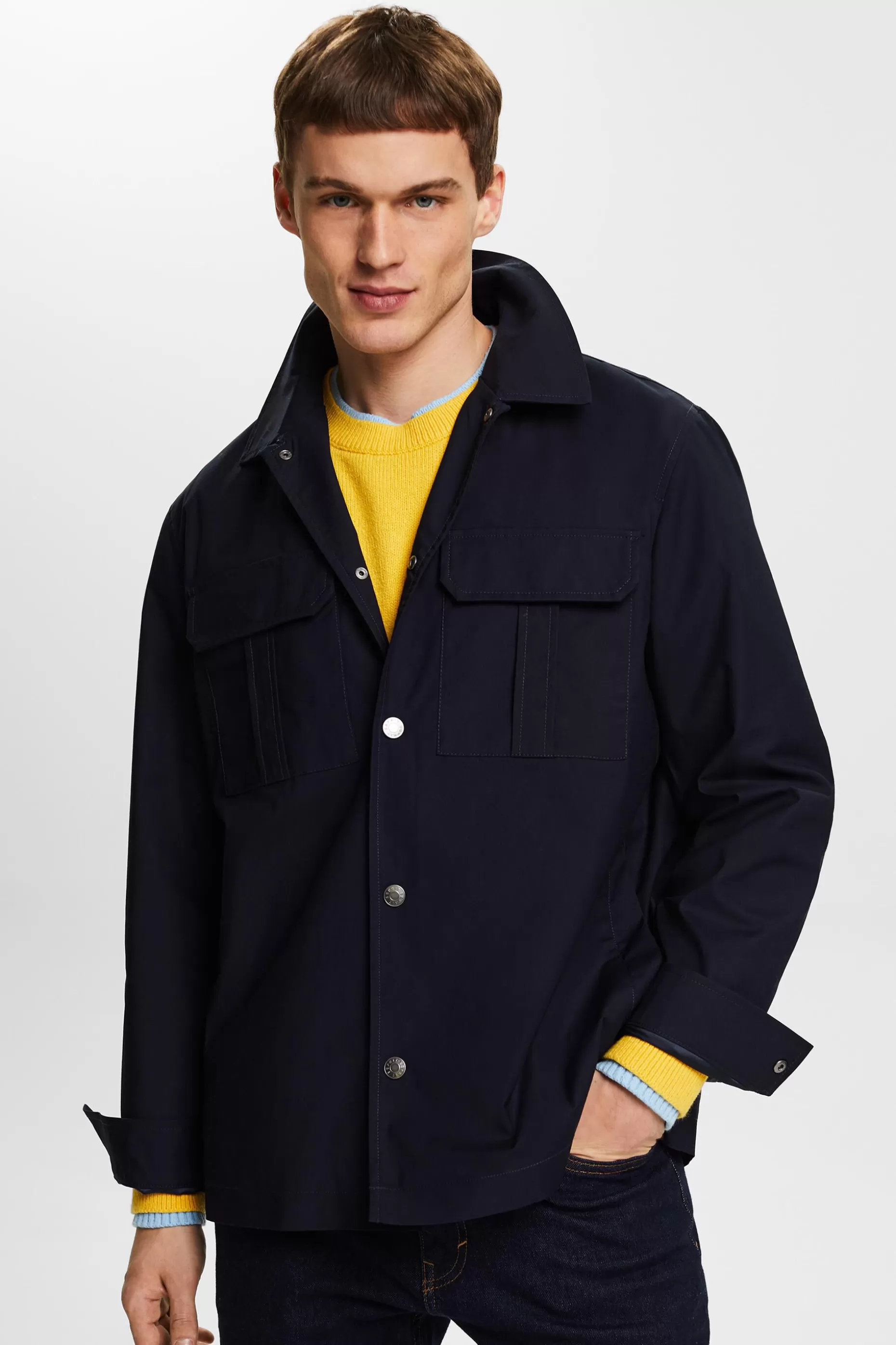 ESPRIT Twill Overshirt at our Online Shop *Men Jackets + Coats